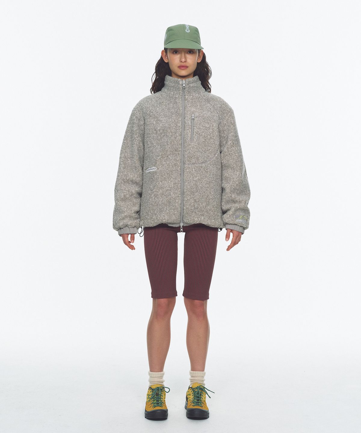 미나수(MENASOO) Dual Shell Dumble Reversible Jacket_Gray