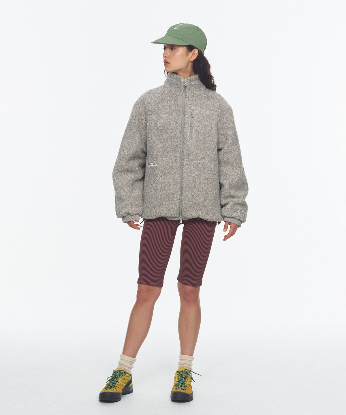 미나수(MENASOO) Dual Shell Dumble Reversible Jacket_Gray