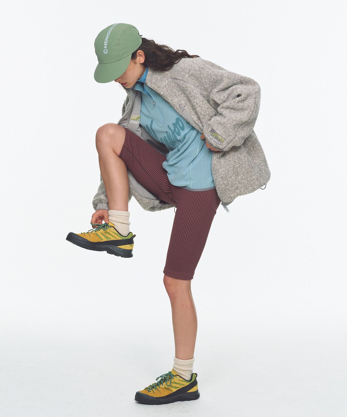 미나수(MENASOO) Dual Shell Dumble Reversible Jacket_Gray