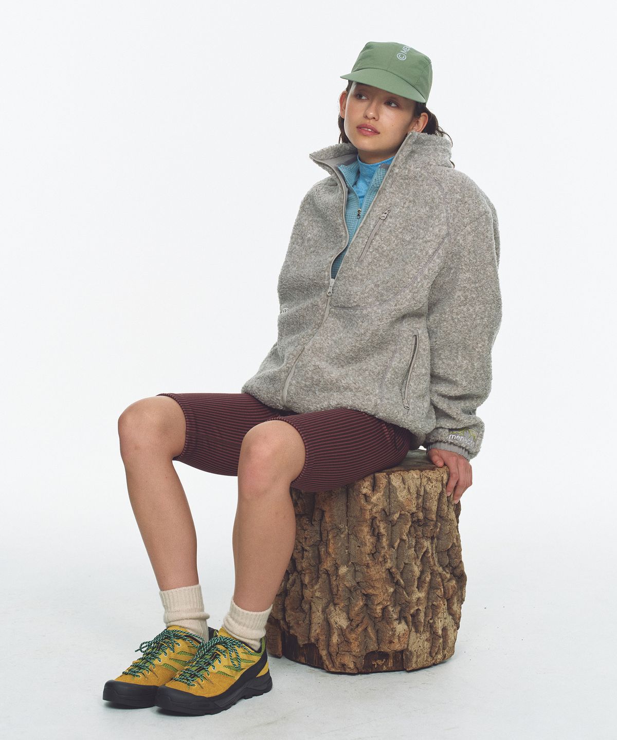 미나수(MENASOO) Dual Shell Dumble Reversible Jacket_Gray