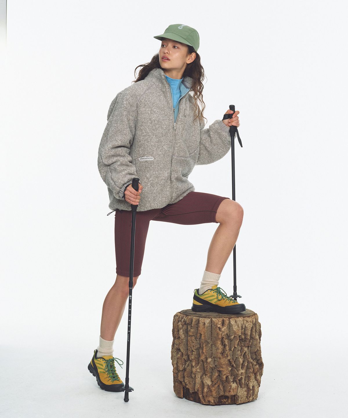 미나수(MENASOO) Dual Shell Dumble Reversible Jacket_Gray