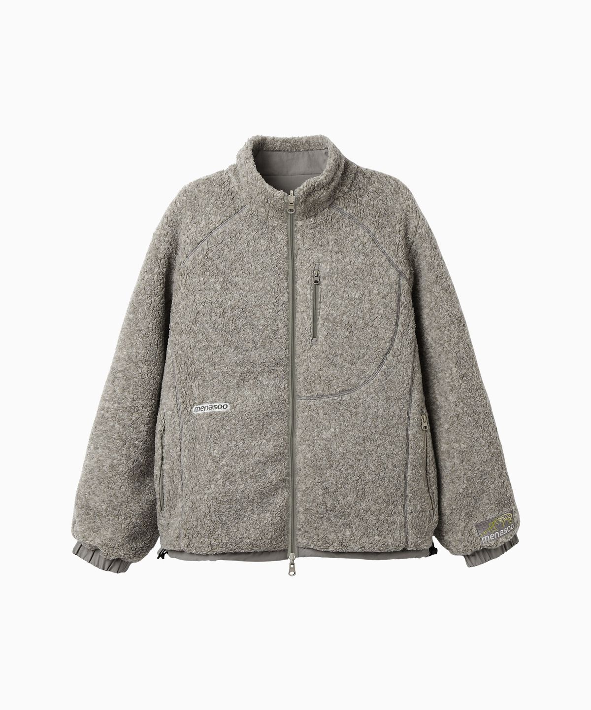 미나수(MENASOO) Dual Shell Dumble Reversible Jacket_Gray