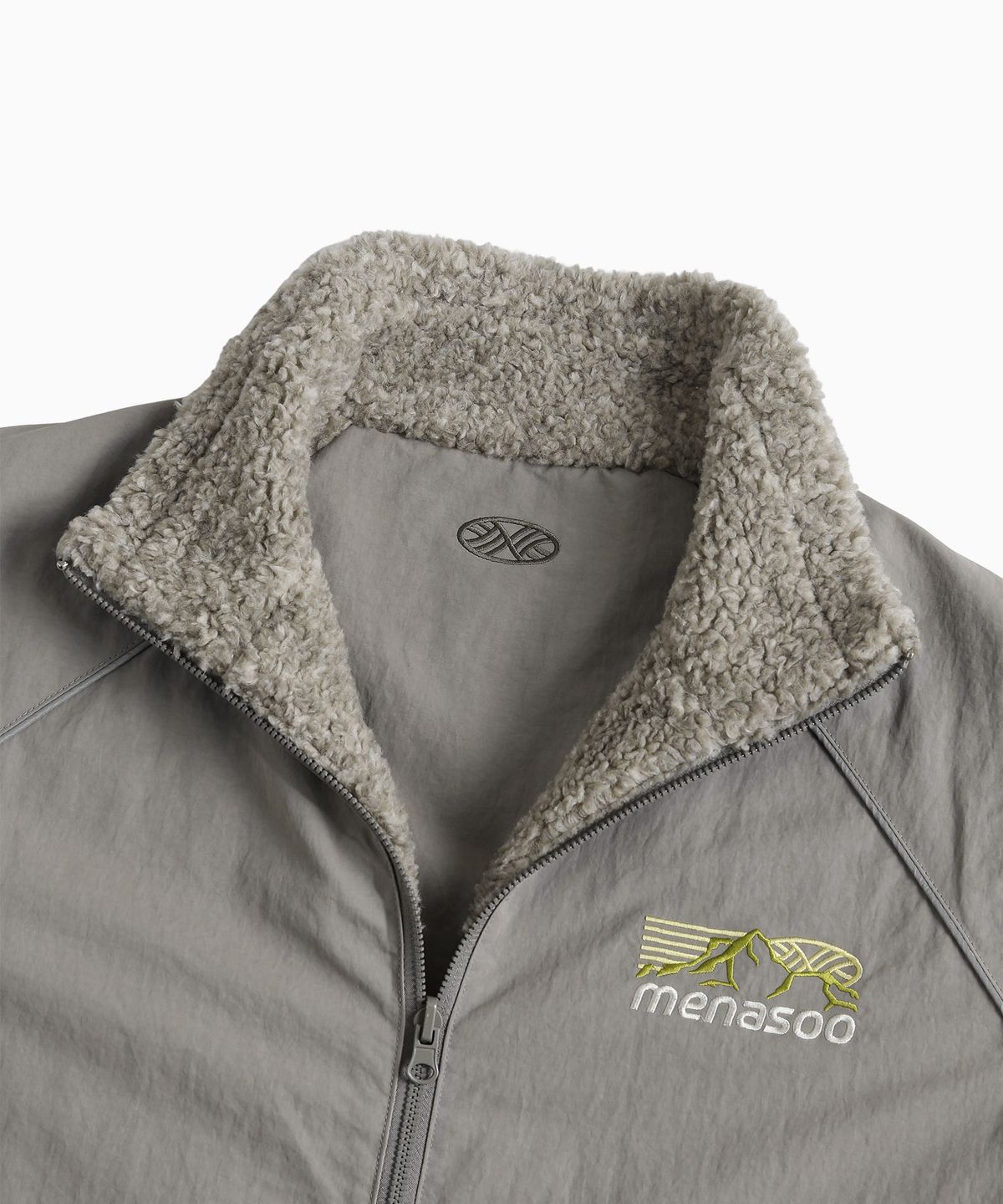 미나수(MENASOO) Dual Shell Dumble Reversible Jacket_Gray
