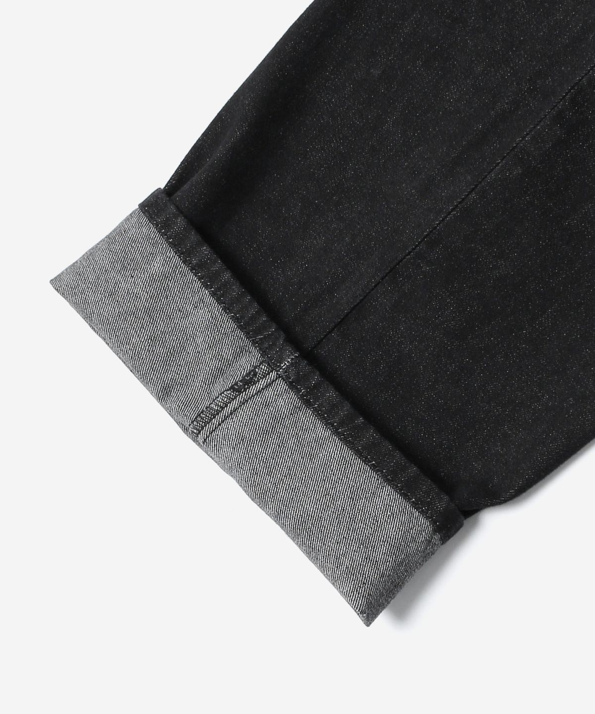 애드호크(ADHOC) 남성 세미 와이드핏 데님 팬츠 (BLACK) (HC8DP06)