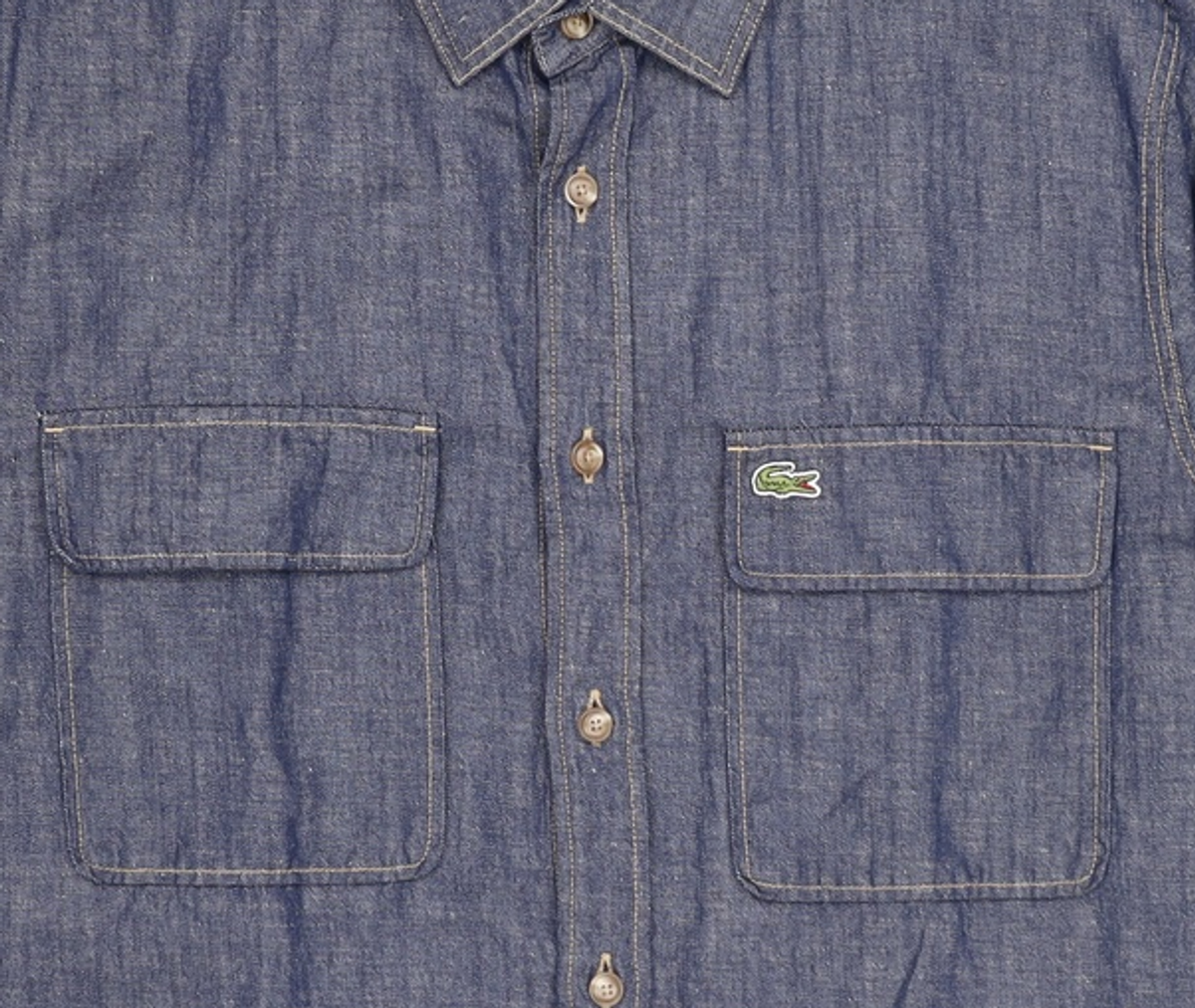 라코스테(LACOSTE) 남성 릴렉스핏 데님라이크 셔츠 CH331E-53G RNE L