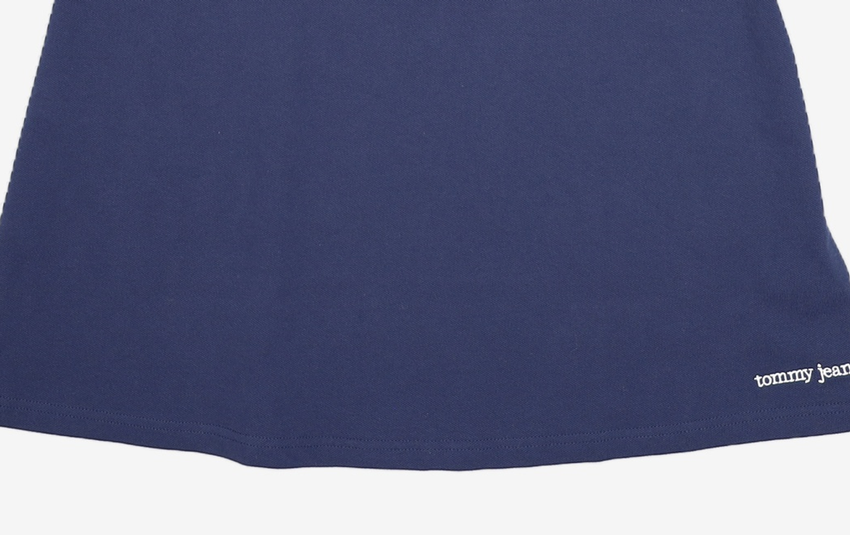 타미진스(TOMMY JEANS) [여성] 면혼방 솔리드 플레어 솔리드 폴로 드레스 T32A0WOP036WT2 002 M