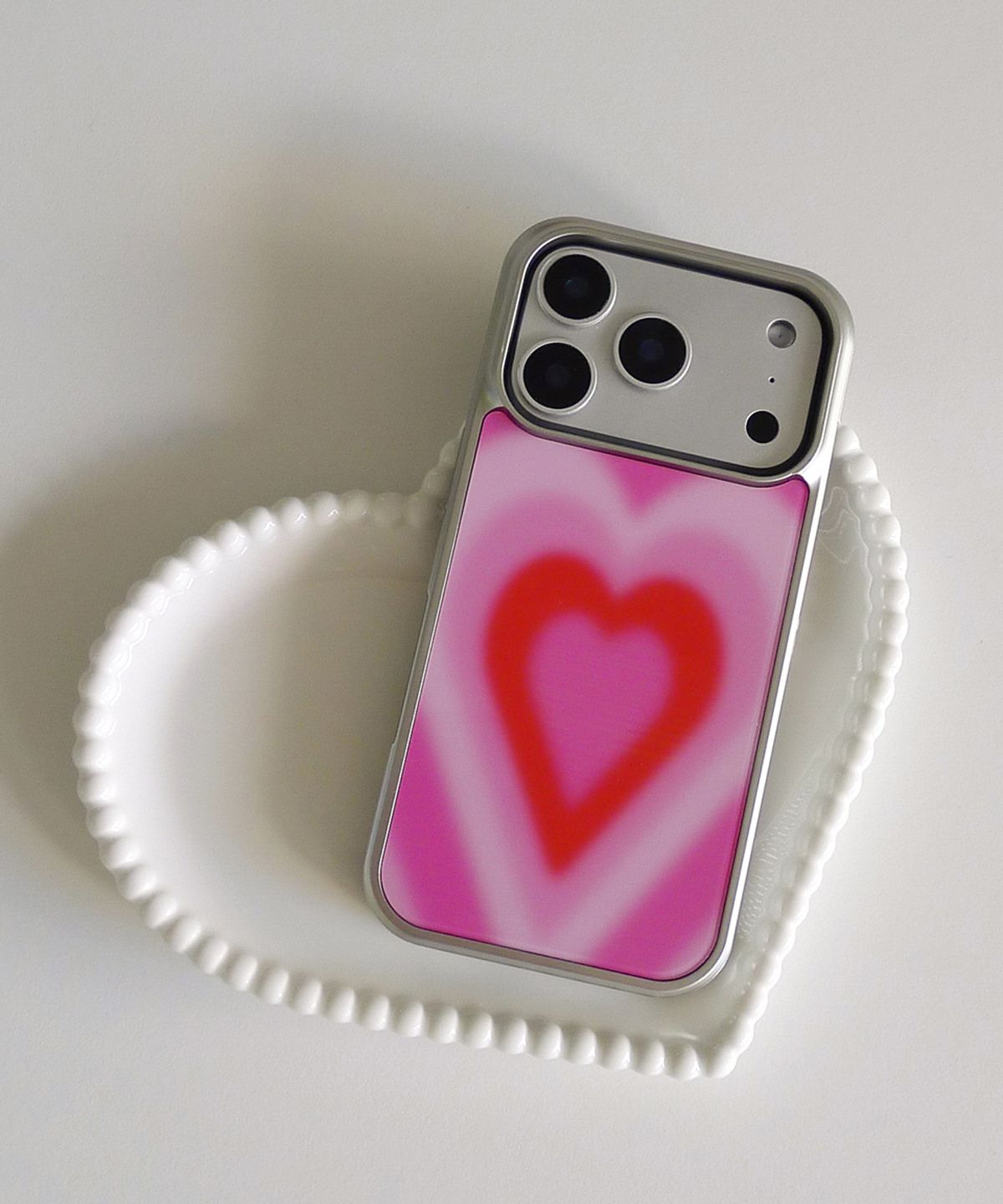 러브오낫(LOVE OR NOT) [맥세이프]글라스/에폭시범퍼_Super Love Pink Magsafe Bumpercase