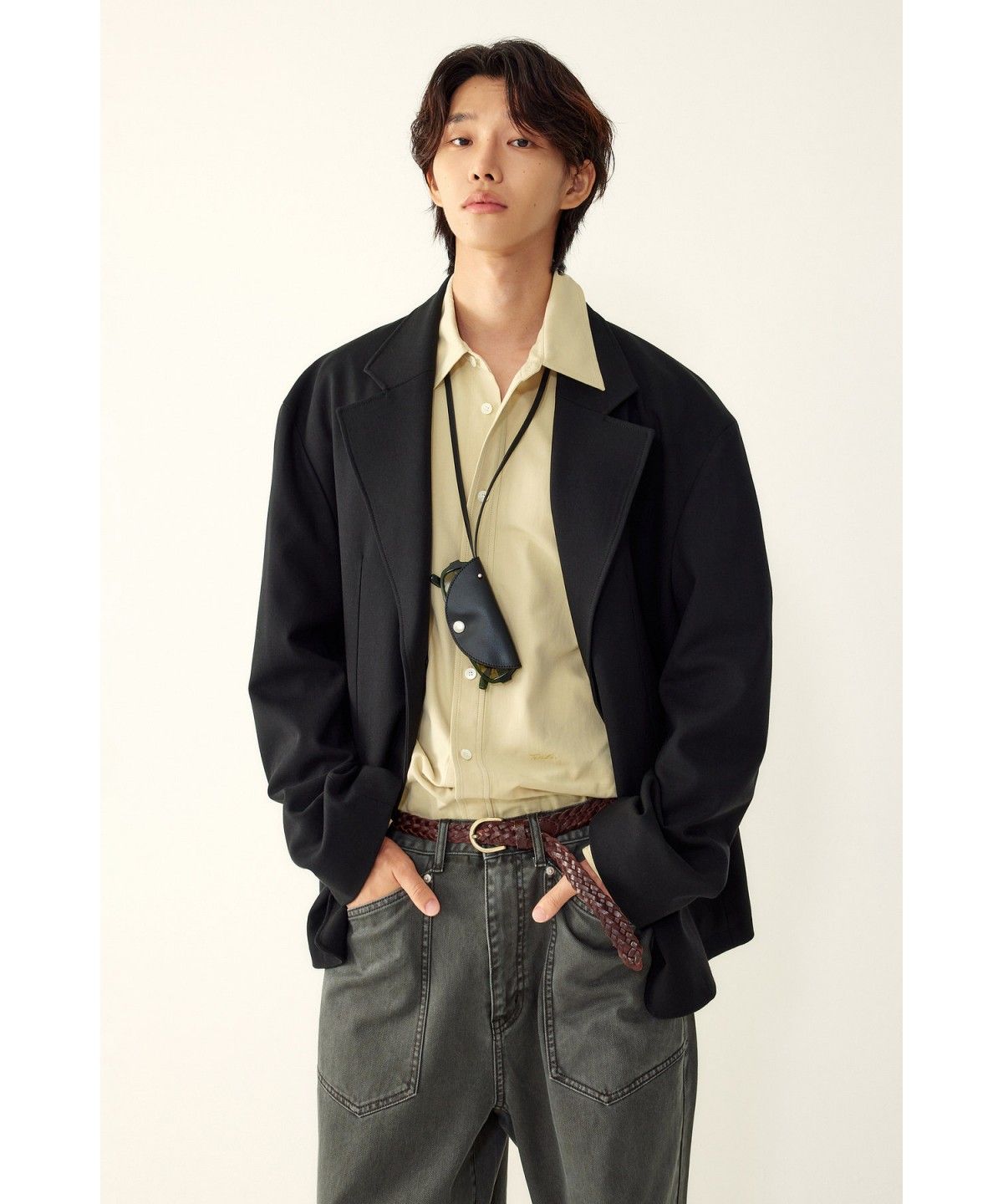 스튜디오 톰보이(STUDIO TOMBOY) [MEN] 맥시핏 셋업 자켓 _블랙_9156312553