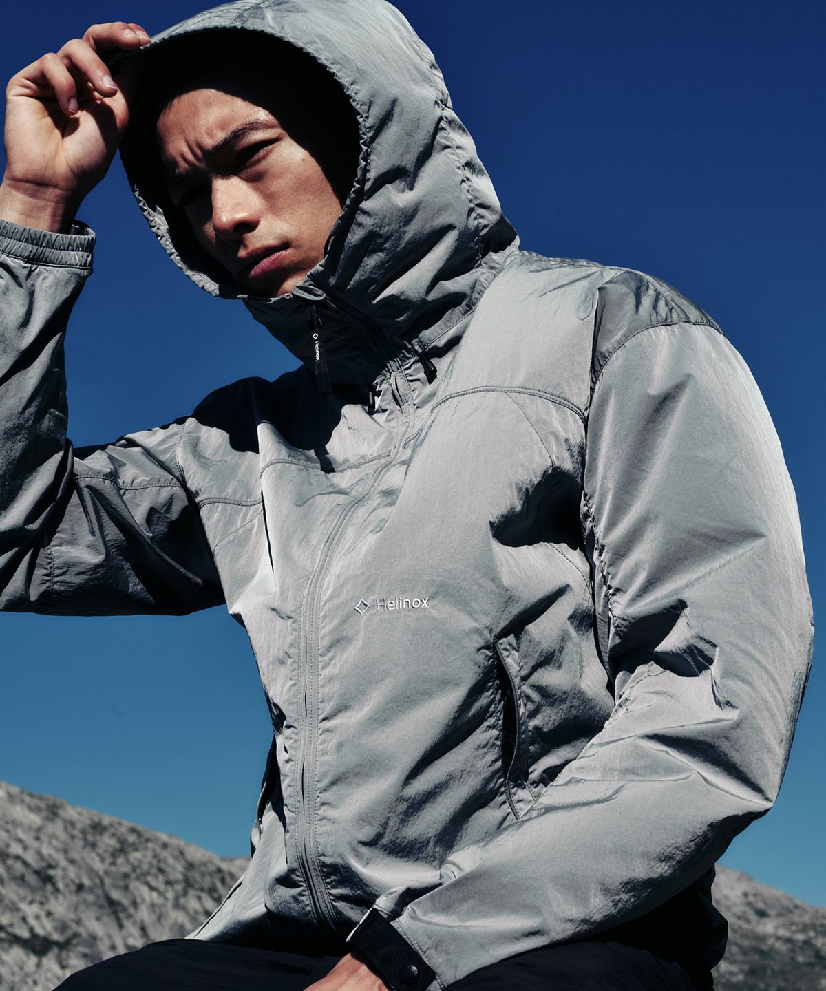 헬리녹스 웨어(HELINOX WEAR) 브라이트 가먼트 워시드 자켓_Light Gray