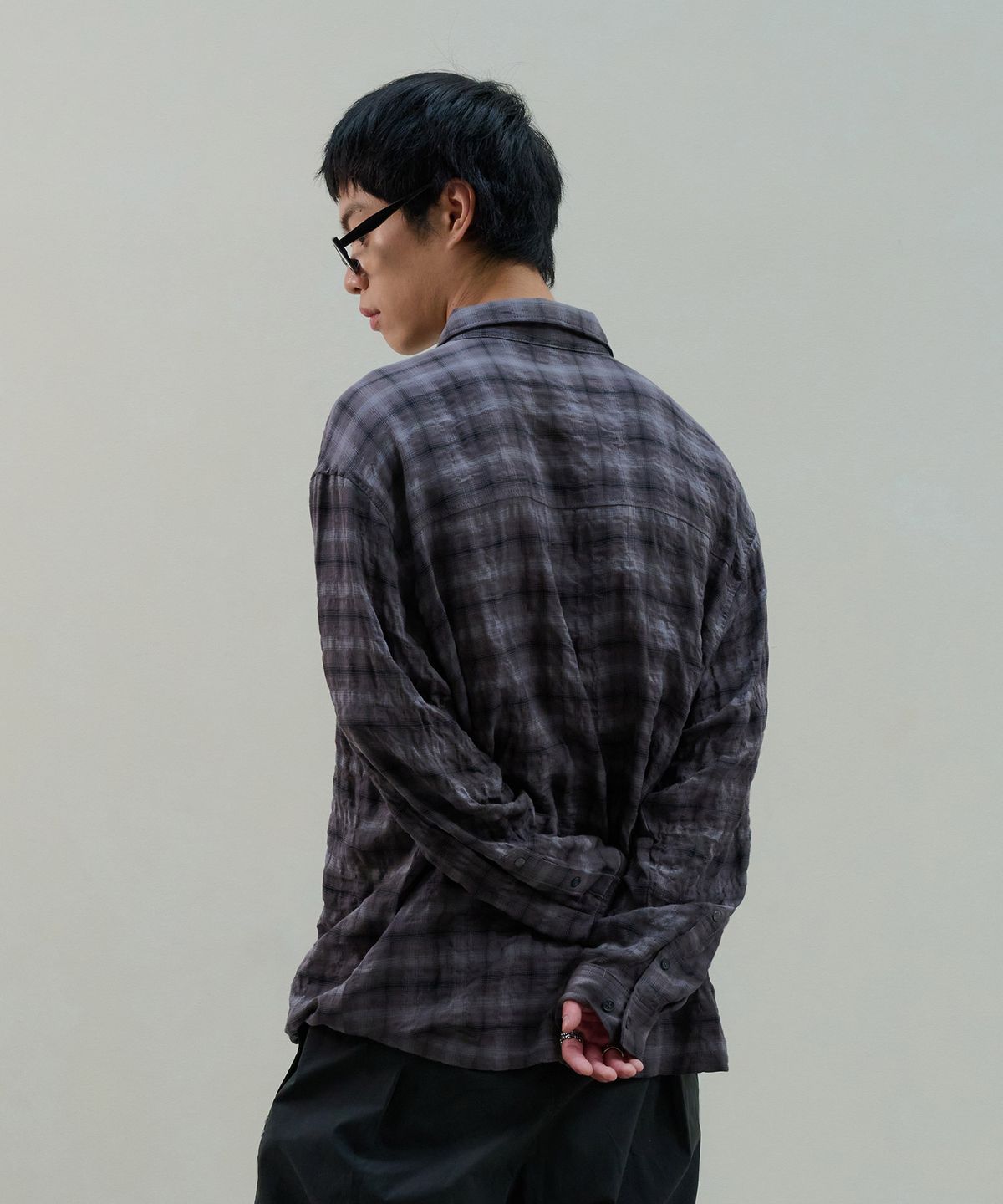 데시레드(DESIRED) 웨스턴 체크 셔츠-FESK5402B03