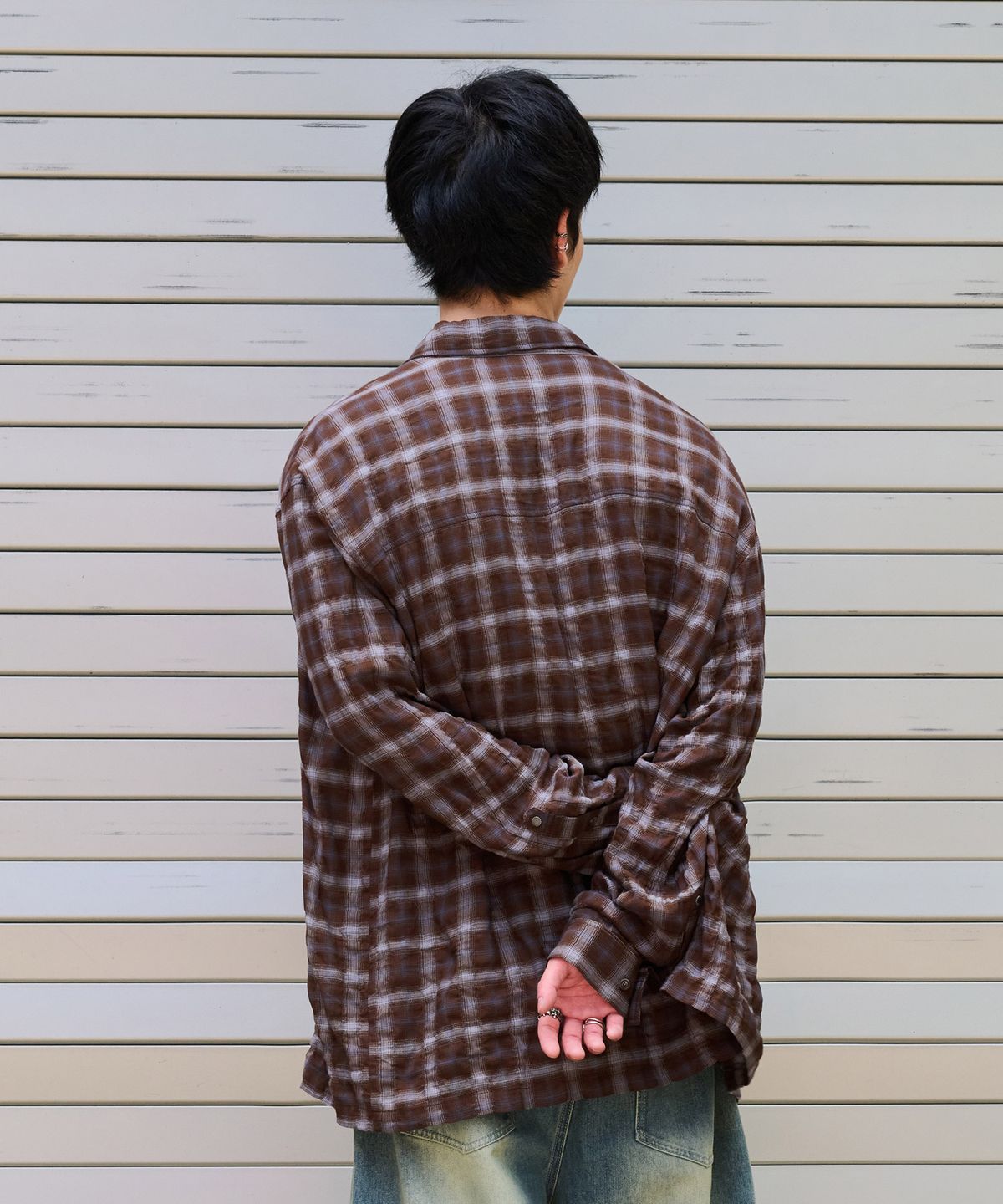 데시레드(DESIRED) 웨스턴 체크 셔츠-FESK5402B09