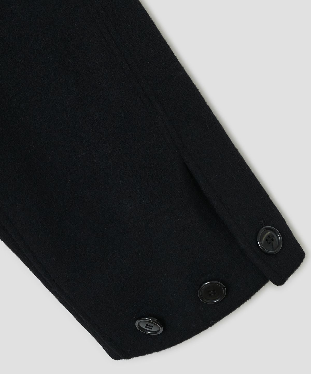 타입서비스(TYPESERVICE) Hooded Half Coat [Black]