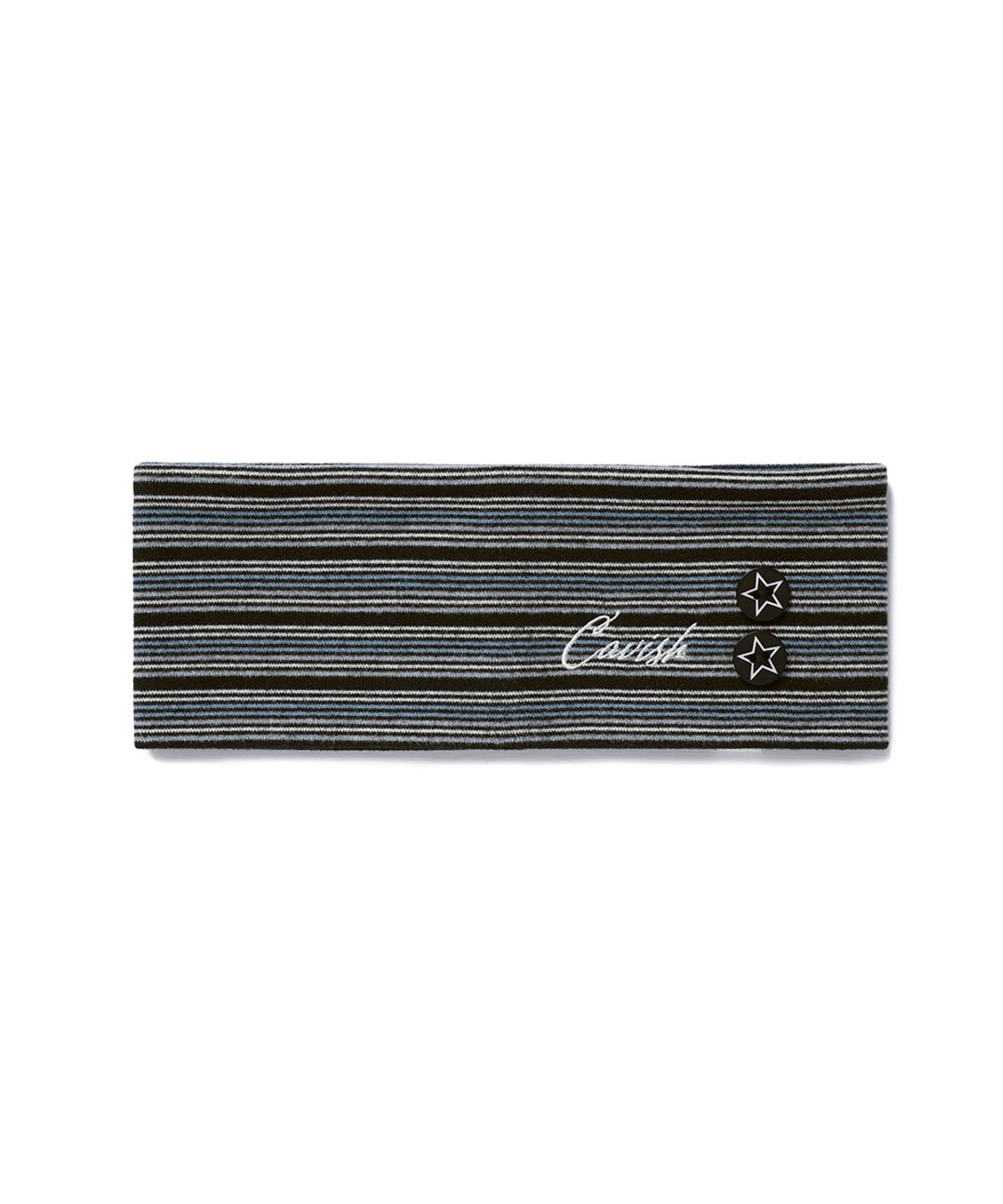 카비시(CAVISH) MULTI STRIPED BUTTON HAIR BAND GREY(CV2GFFAB70A)
