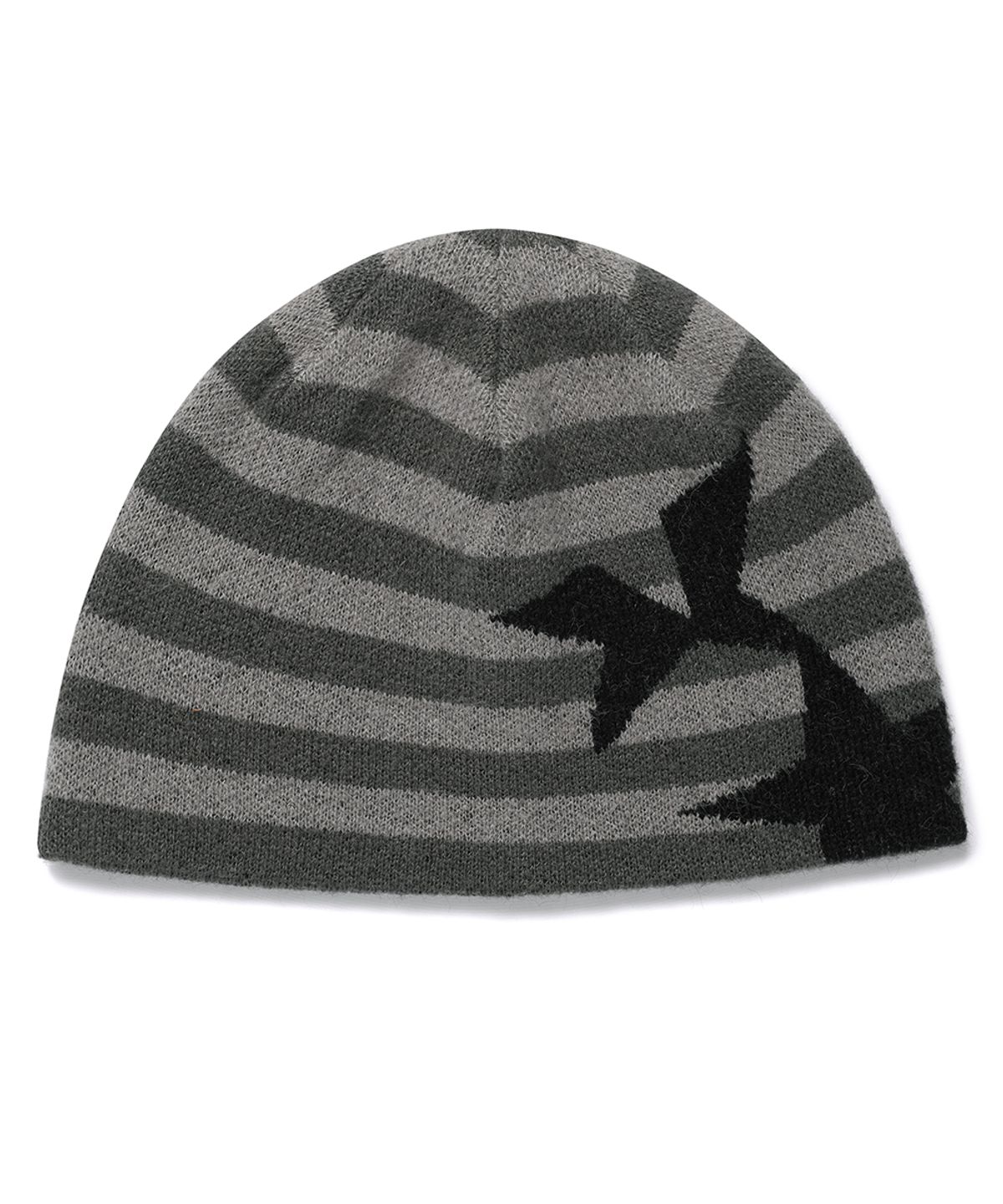 카비시(CAVISH) STRIPED TWIN STAR BEANIE BLACK(CV2GFUAB30A)