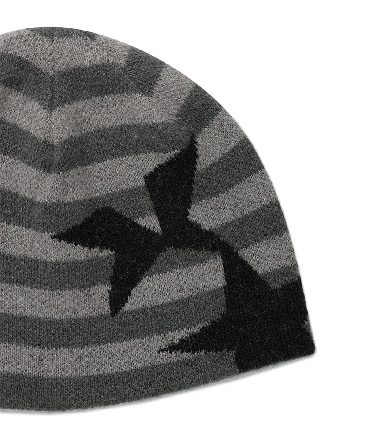 카비시(CAVISH) STRIPED TWIN STAR BEANIE BLACK(CV2GFUAB30A)