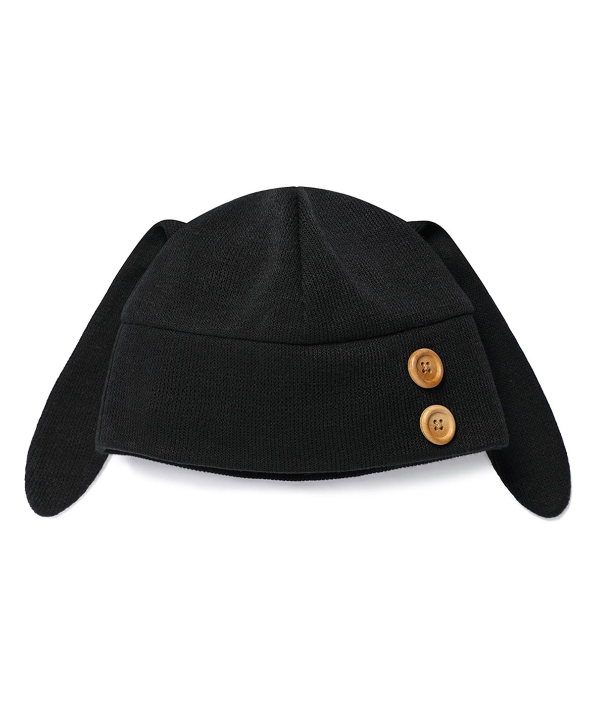 카비시(CAVISH) RABBIT BUTTON BEANIE BLACK(CV2GFUAB33A)