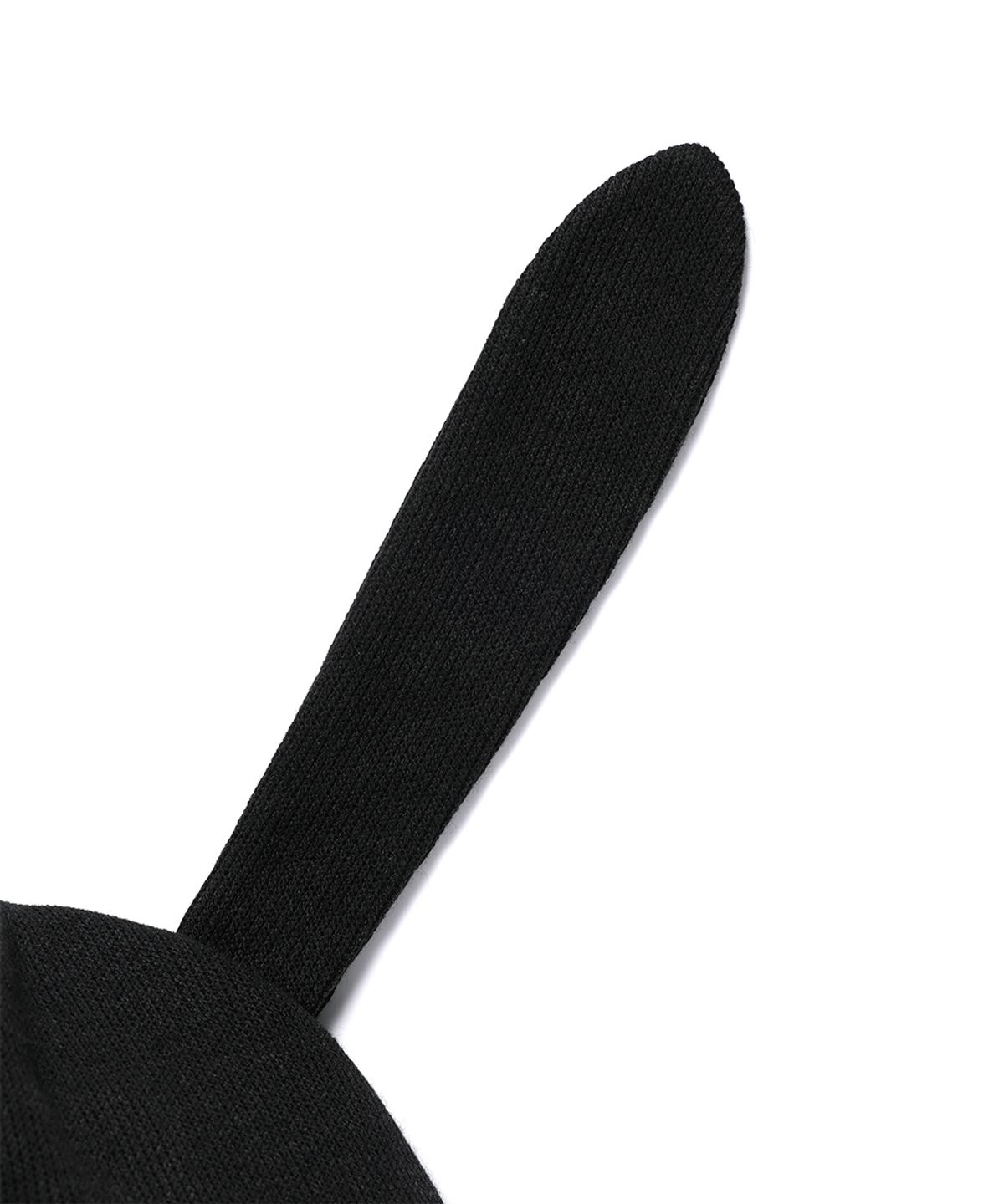 카비시(CAVISH) RABBIT BUTTON BEANIE BLACK(CV2GFUAB33A)