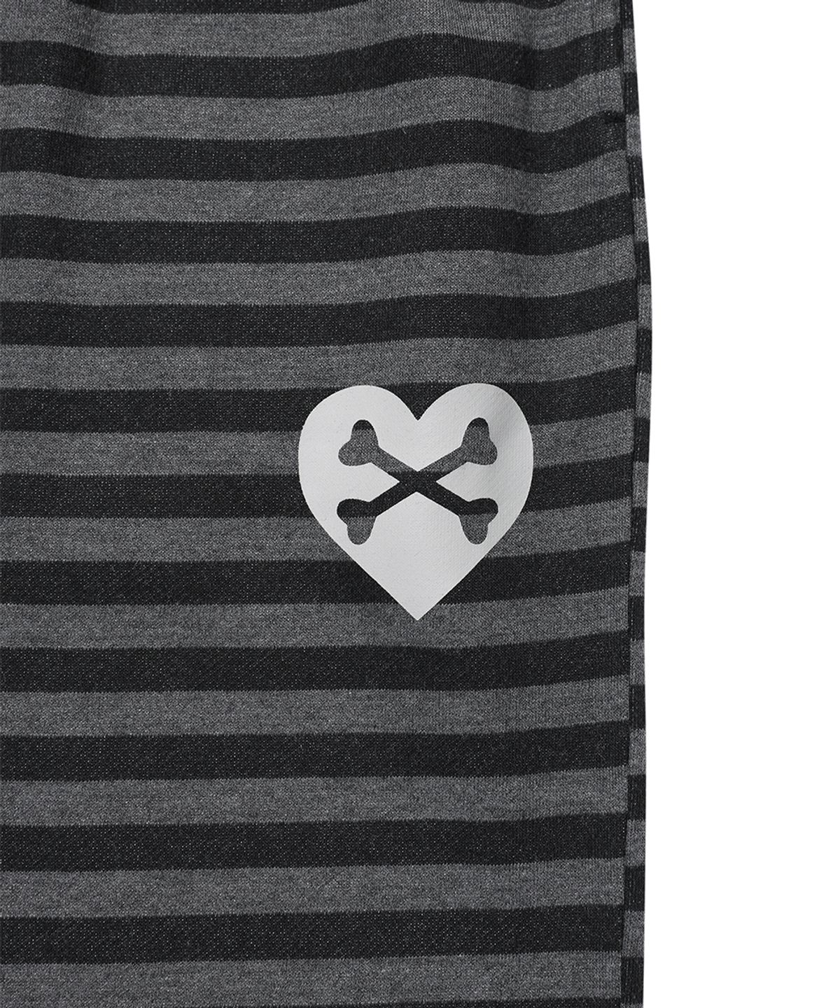 카비시(CAVISH) STRIPED KITTEN WIDE SWEAT PANTS BLACK(CV2GFFPA04A)