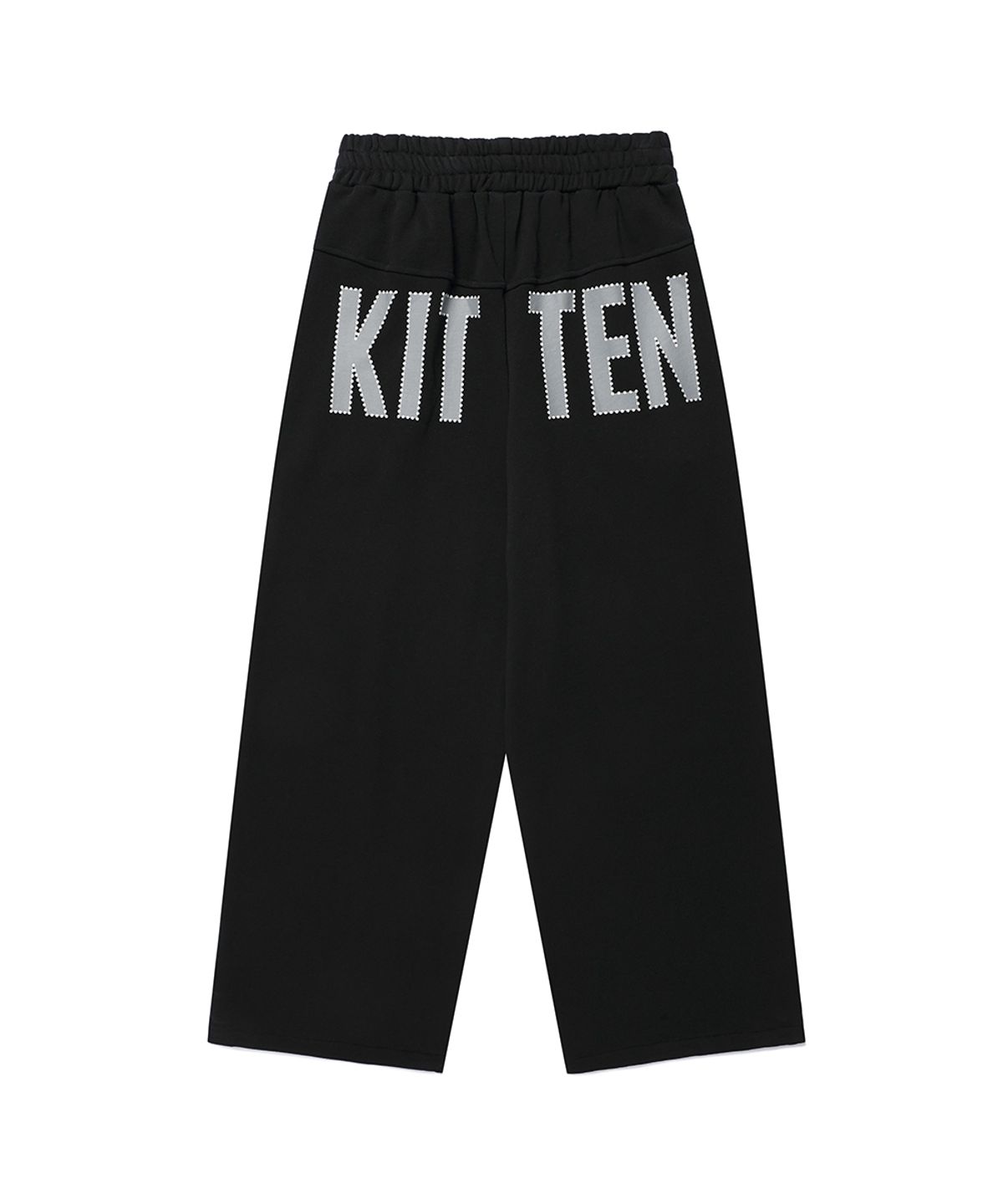 카비시(CAVISH) KITTEN WIDE SWEAT PANTS BLACK(CV2GFFPA03A)