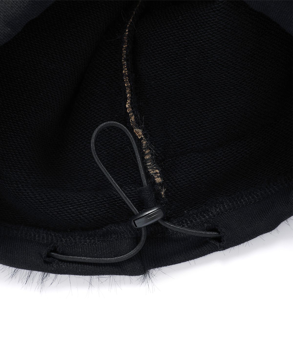 카비시(CAVISH) FUR KITTEN WIDE SWEAT PANTS BLACK(CV2GFFPA00A)