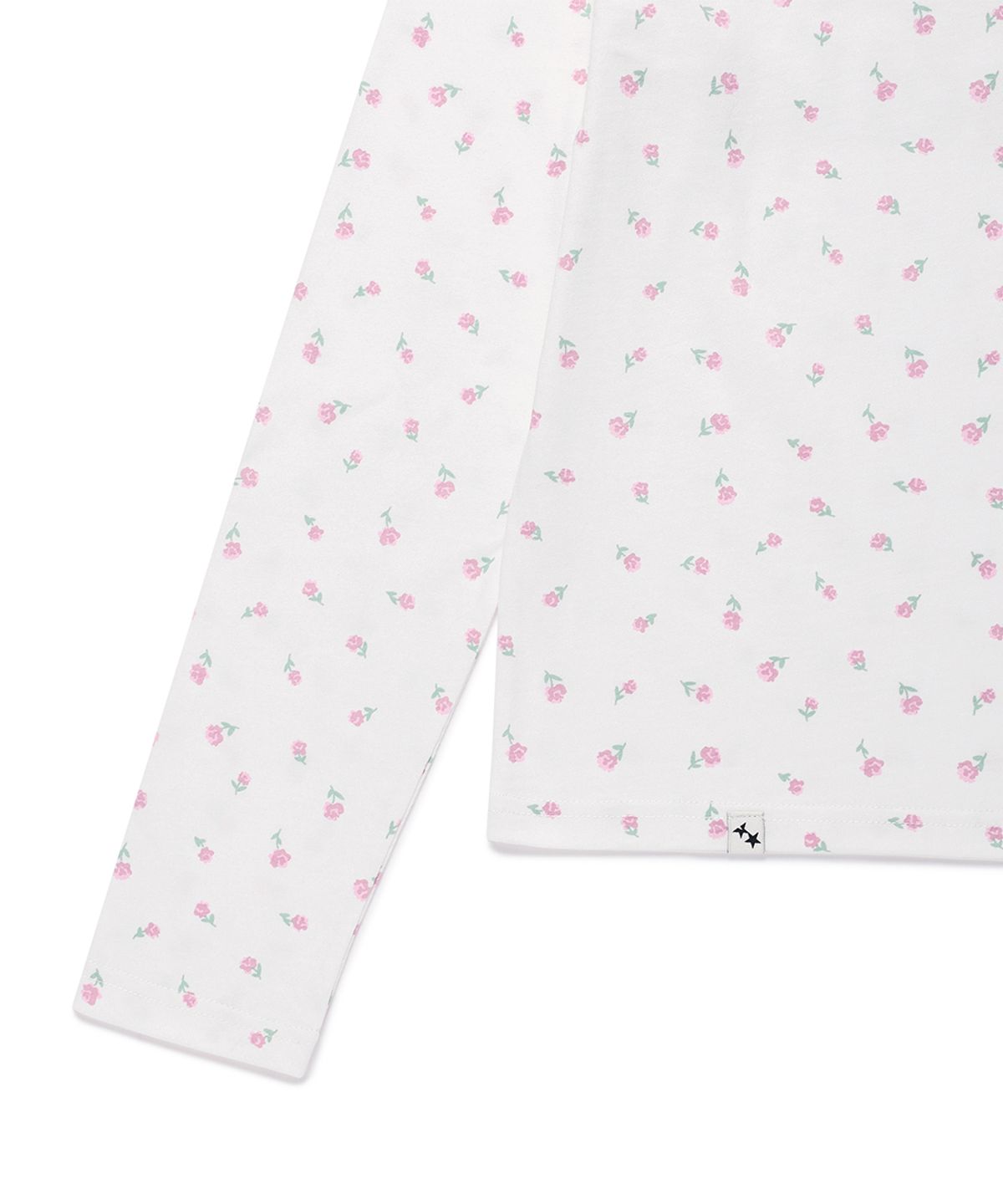 카비시(CAVISH) FLOWER SELLER LOGO LS TEE WHITE(PINK)(CV2GSUT551A)