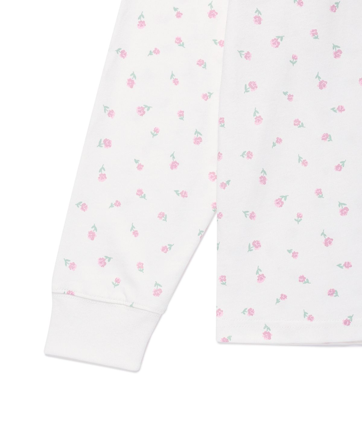 카비시(CAVISH) FLOWER SELLER LOGO LS TEE WHITE(PINK)(CV2GSUT551A)