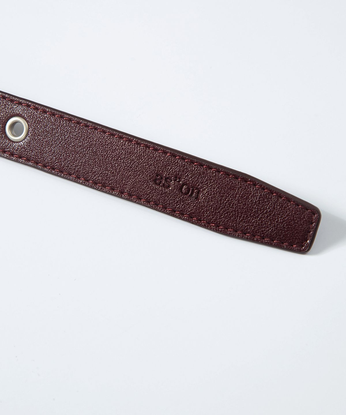 애즈온(ASON) DUET EYELET BELT / BURGUNDY