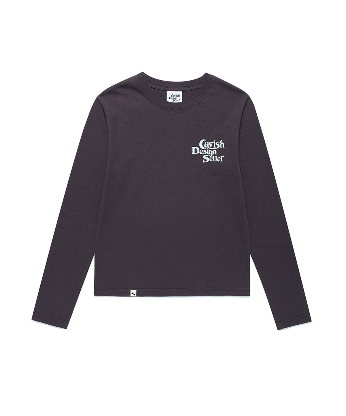 카비시(CAVISH) STAR SELLER LOGO LS TEE DARK PURPLE(CV2GSUT579A)