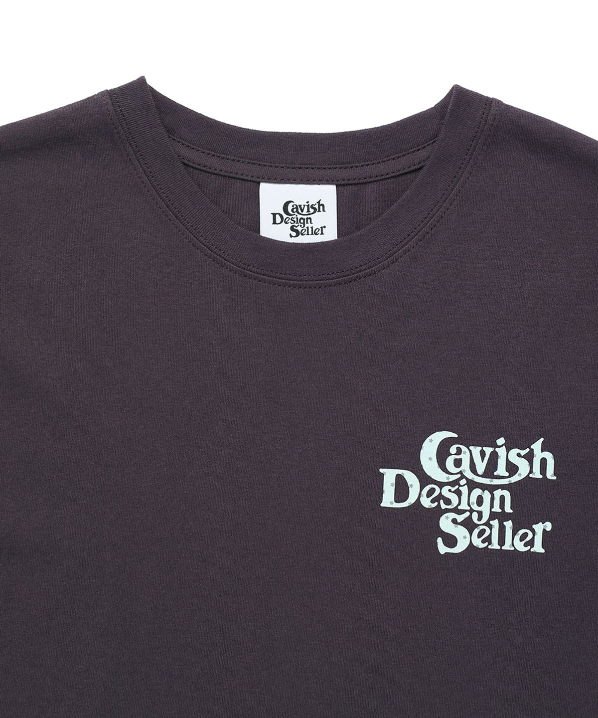 카비시(CAVISH) STAR SELLER LOGO LS TEE DARK PURPLE(CV2GSUT579A)