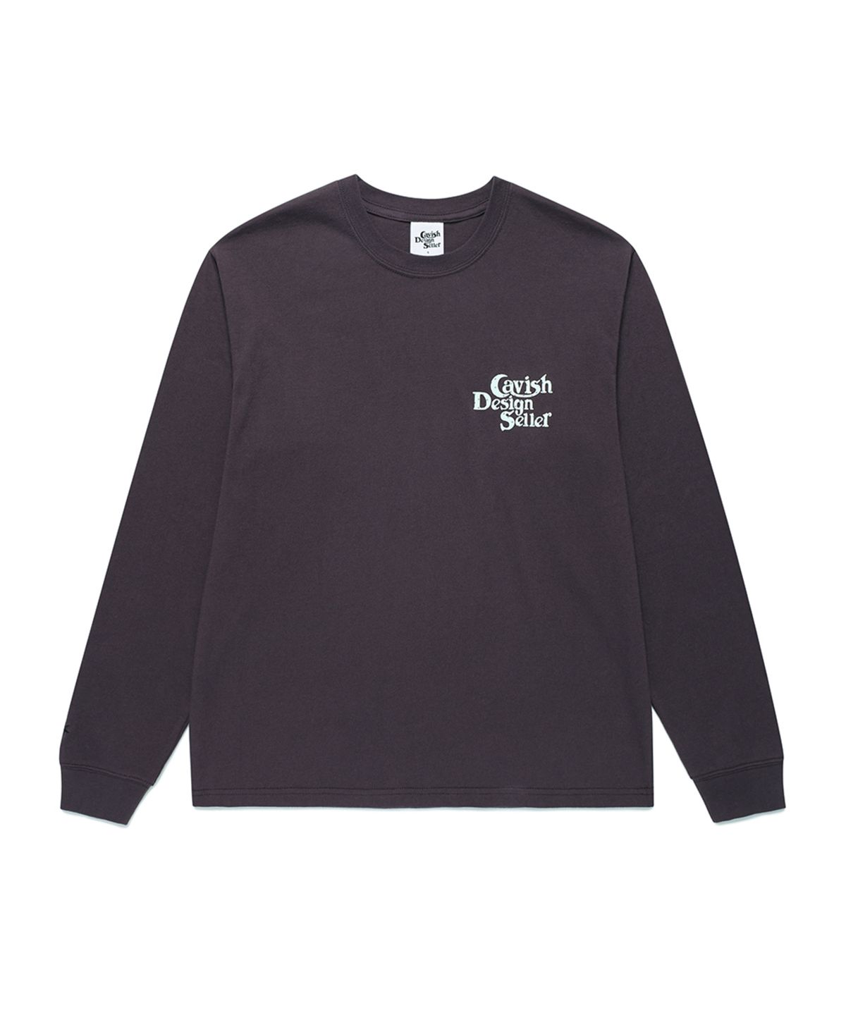 카비시(CAVISH) STAR SELLER LOGO LS TEE DARK PURPLE(CV2GSUT579A)