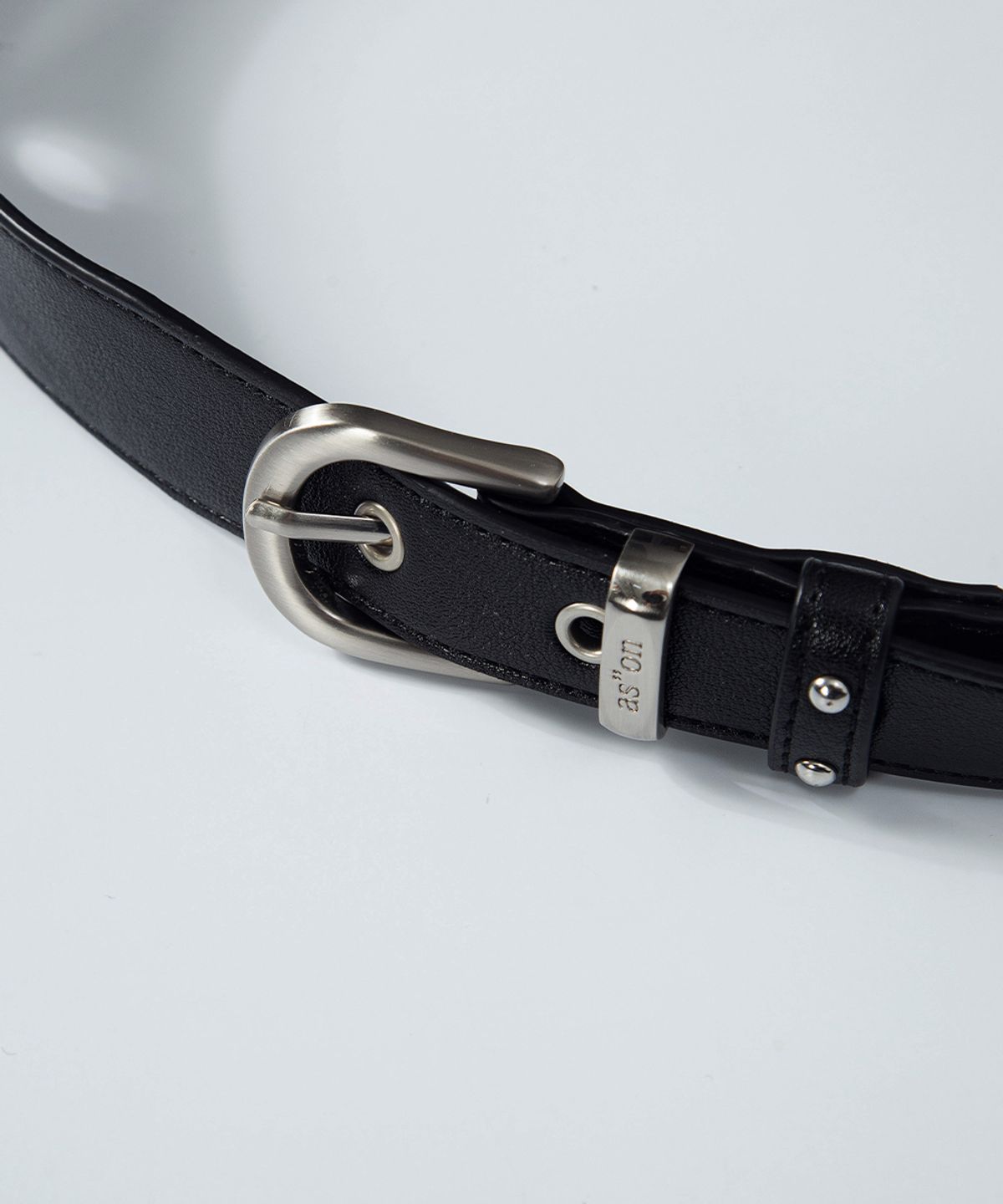 애즈온(ASON) DUET EYELET BELT / BLACK