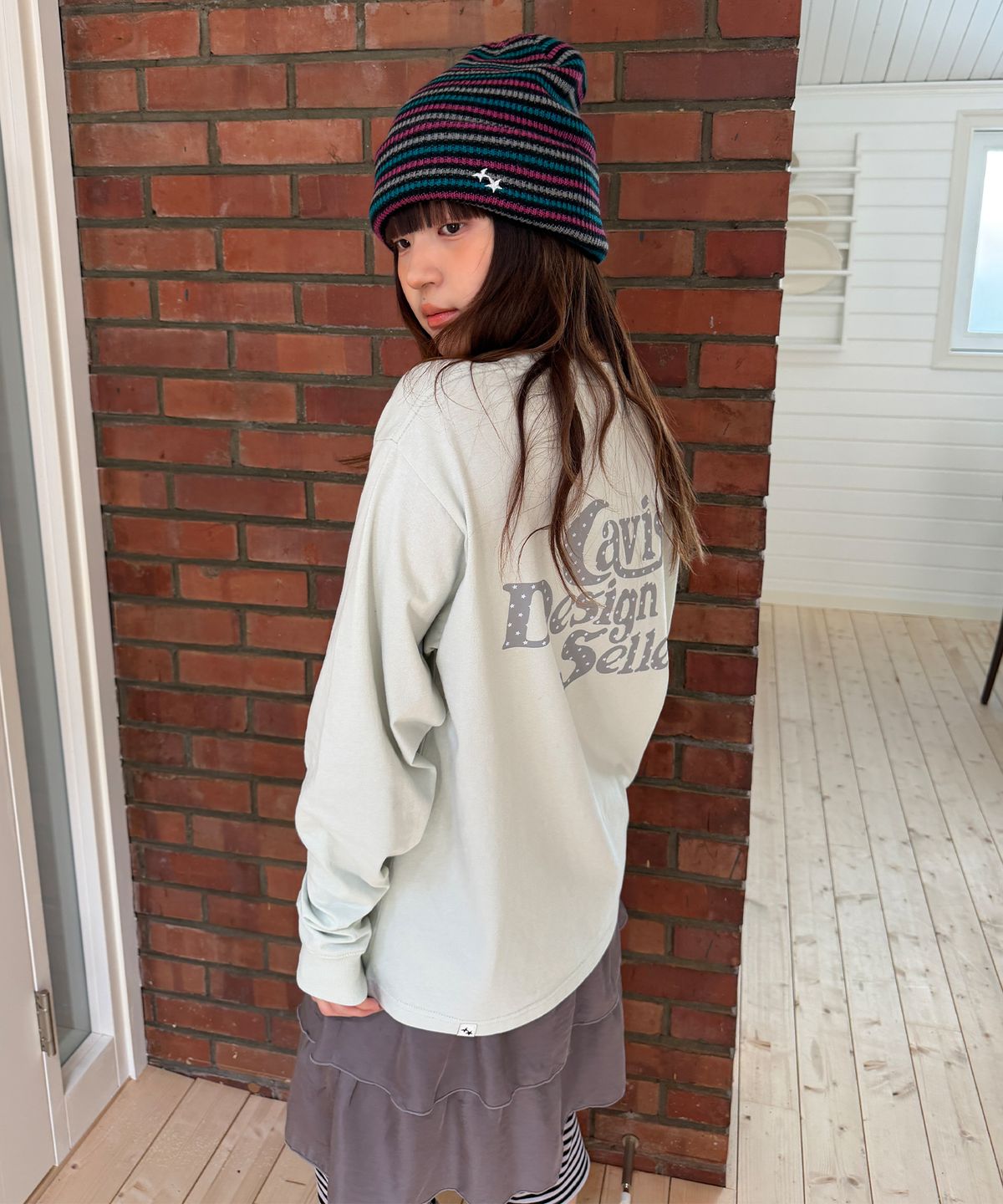 카비시(CAVISH) STAR SELLER LOGO LS TEE MINT(CV2GSUT579A)