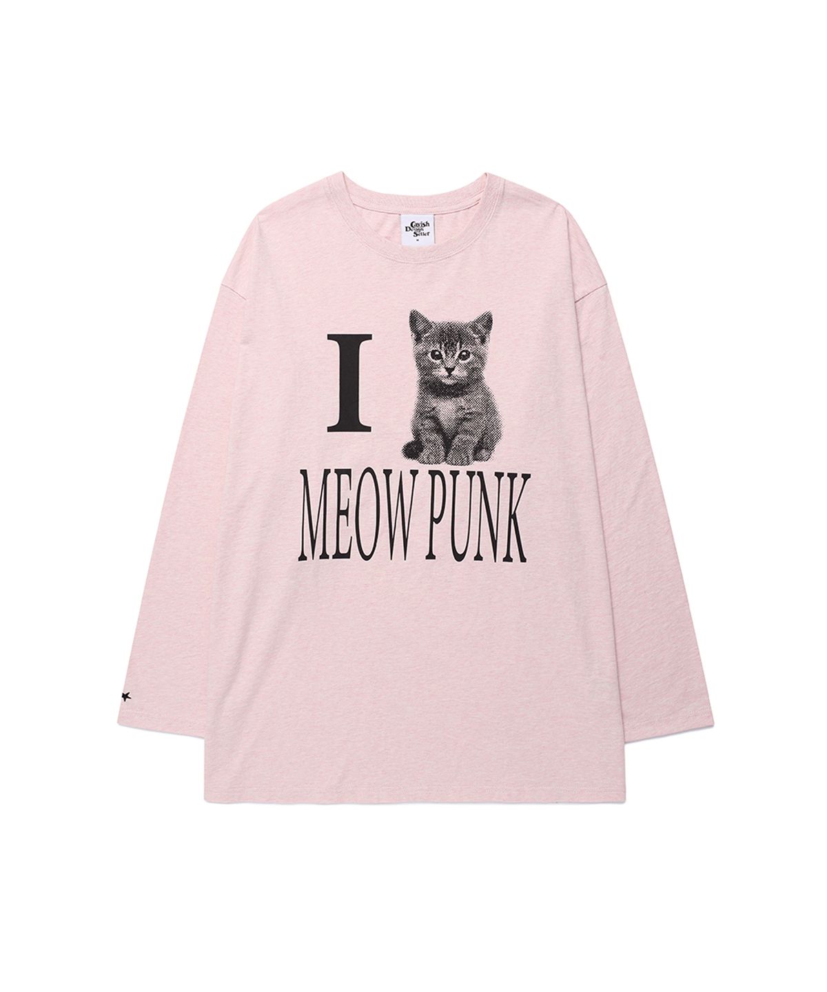 카비시(CAVISH) I LOVE MEOW PUNK LS TEE PINK(CV2GFFT559A)