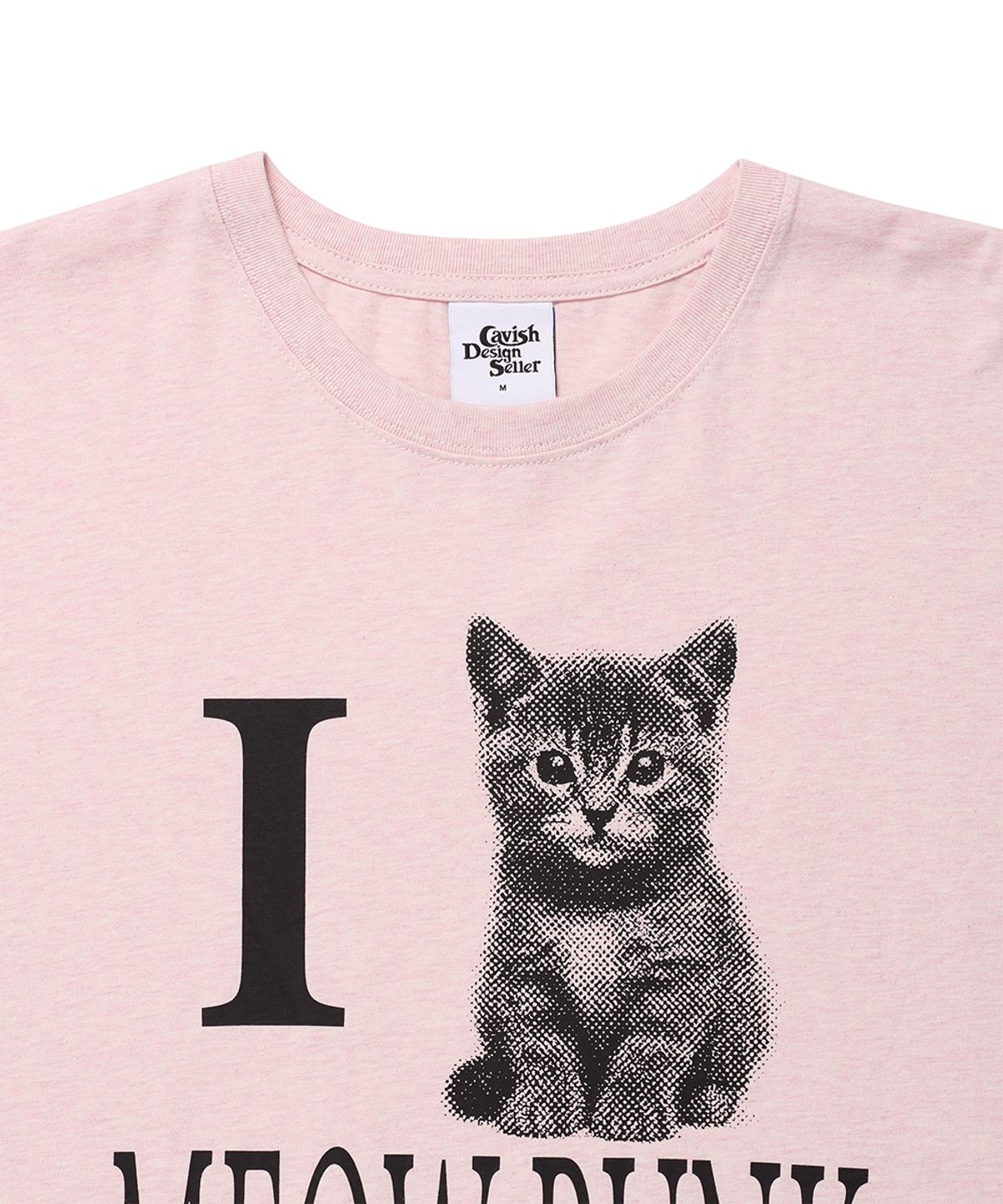 카비시(CAVISH) I LOVE MEOW PUNK LS TEE PINK(CV2GFFT559A)