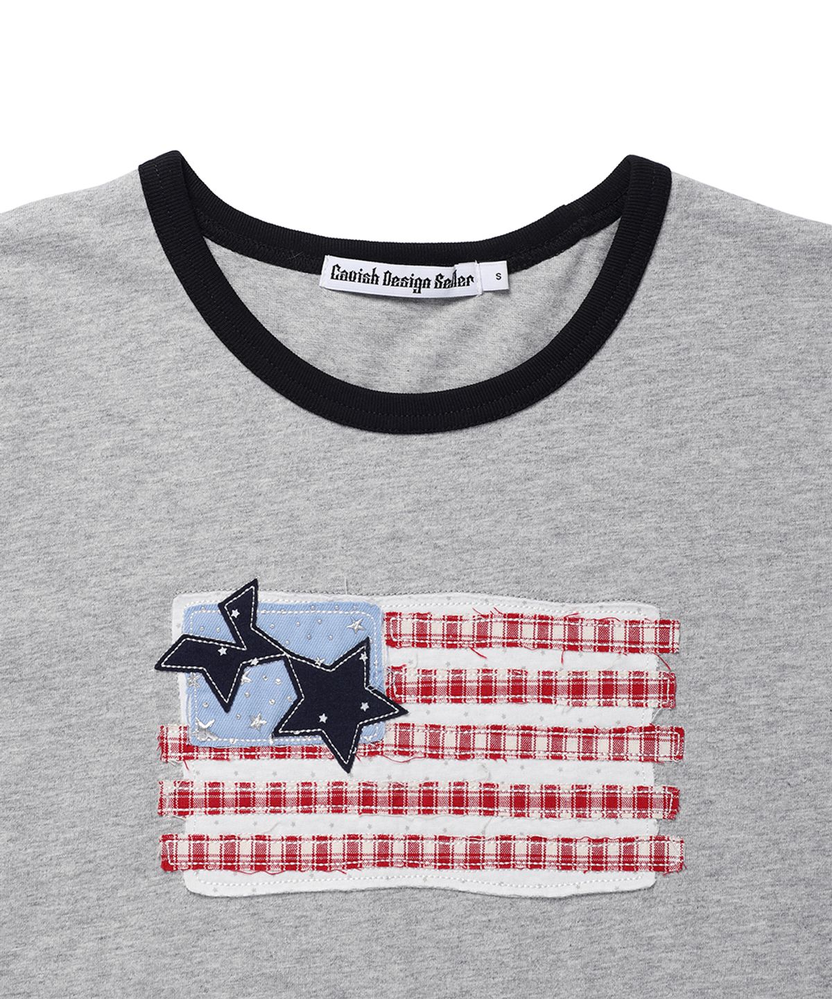 카비시(CAVISH) OLD GLORY RINGER LAYERED LS TEE GREY(CV2GFFT558A)