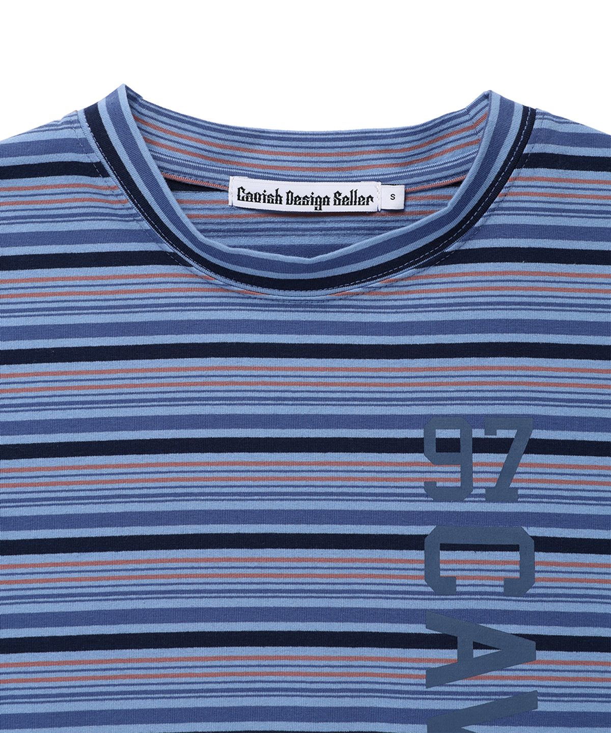 카비시(CAVISH) GRANOLA STRIPED LS TEE BLUE(CV2GFFT555A)