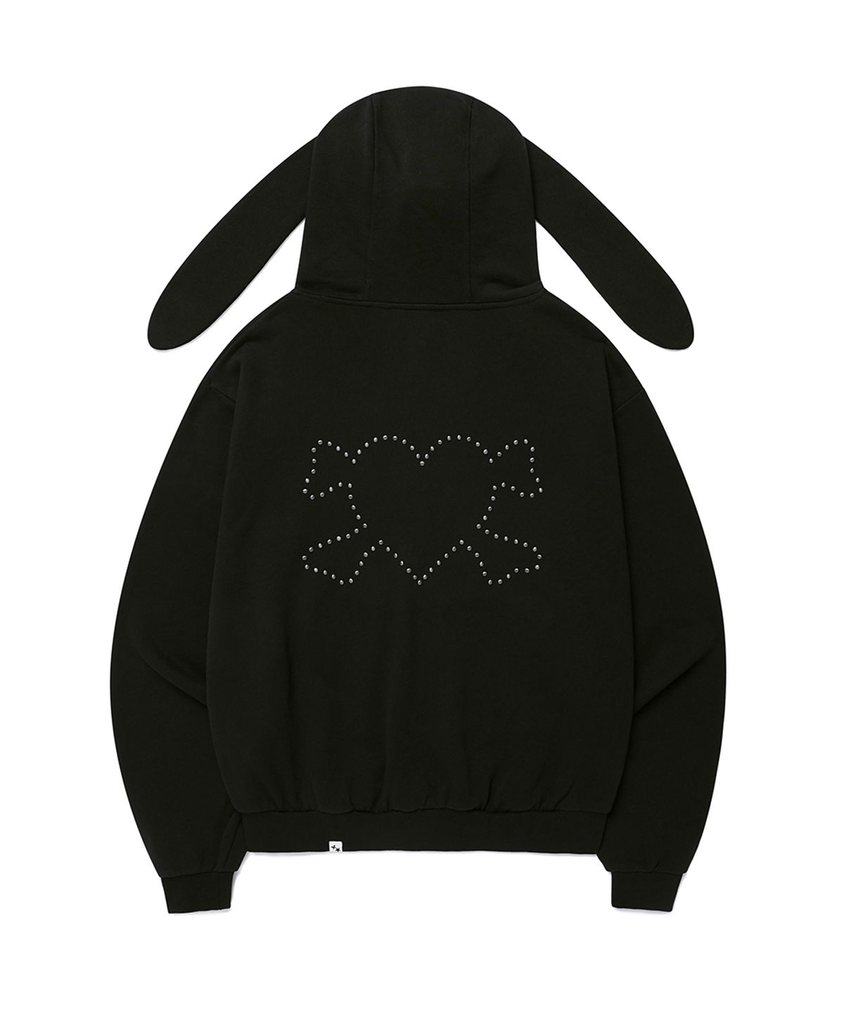 카비시(CAVISH) KITTEN EARS ZIP UP HOODIE BLACK(CV2GFFM484A)