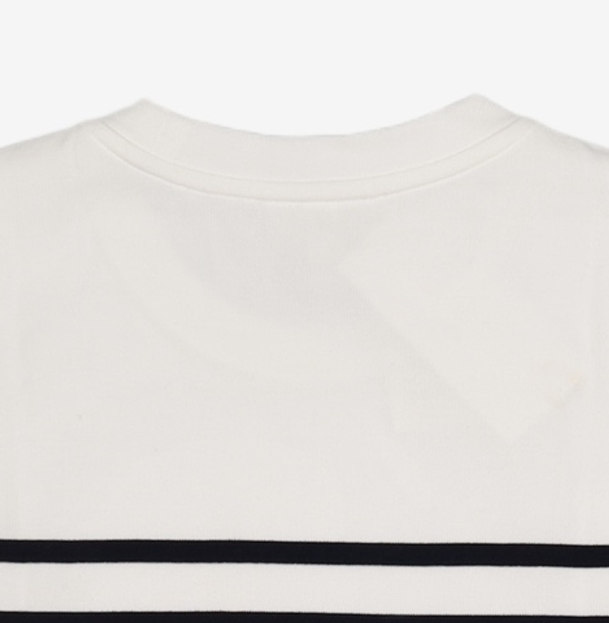 라코스테(LACOSTE) 남성 오버핏 밀라노 스트라이프 티셔츠 [화이트] M