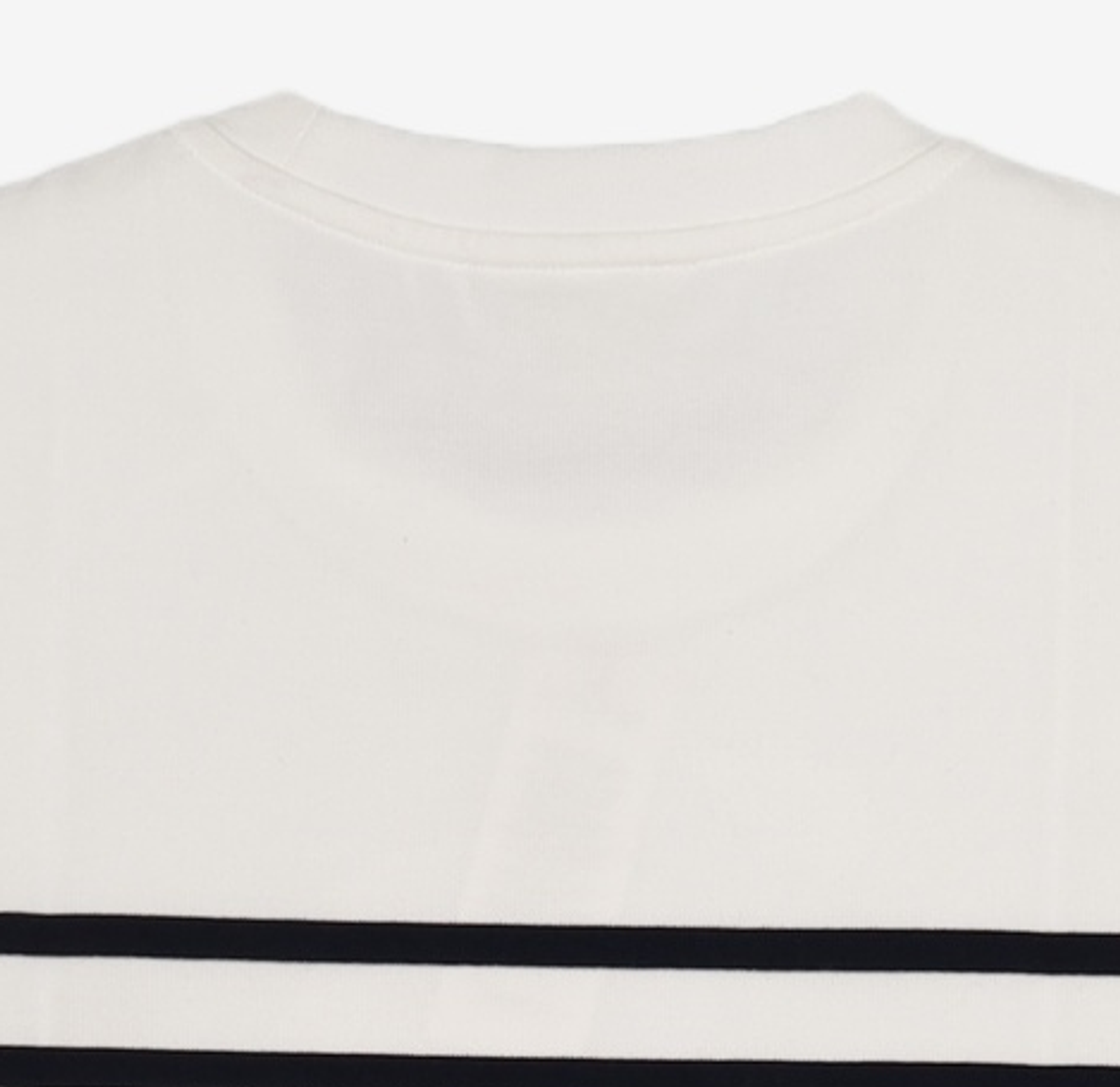 라코스테(LACOSTE) 남성 오버핏 밀라노 스트라이프 티셔츠 [화이트] M