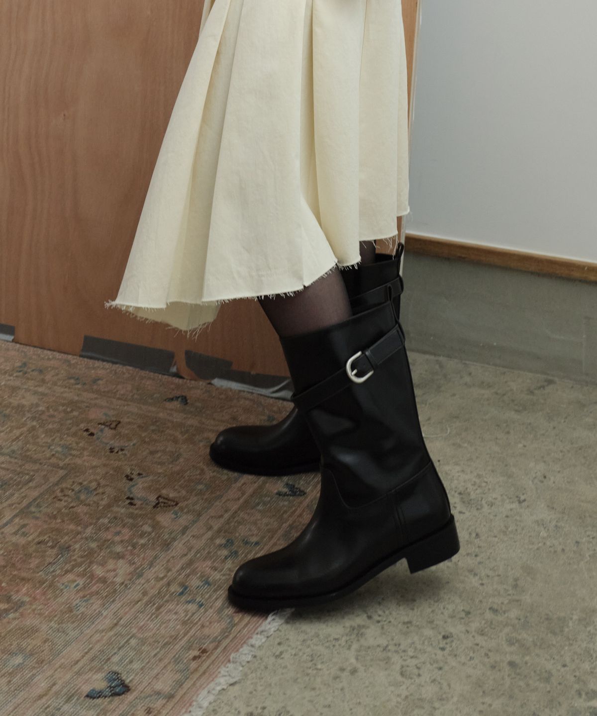 질바이질스튜어트(JILL BY JILLSTUART) [메이븐] 베이직 미들부츠