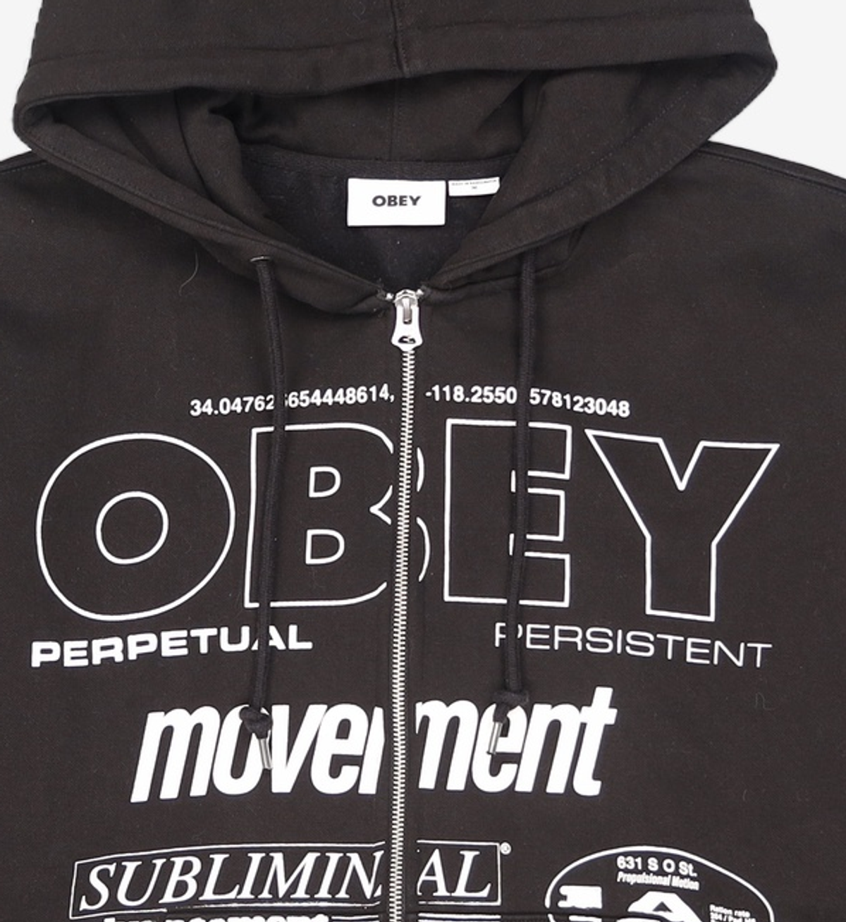 오베이(OBEY) 후드 집업 M