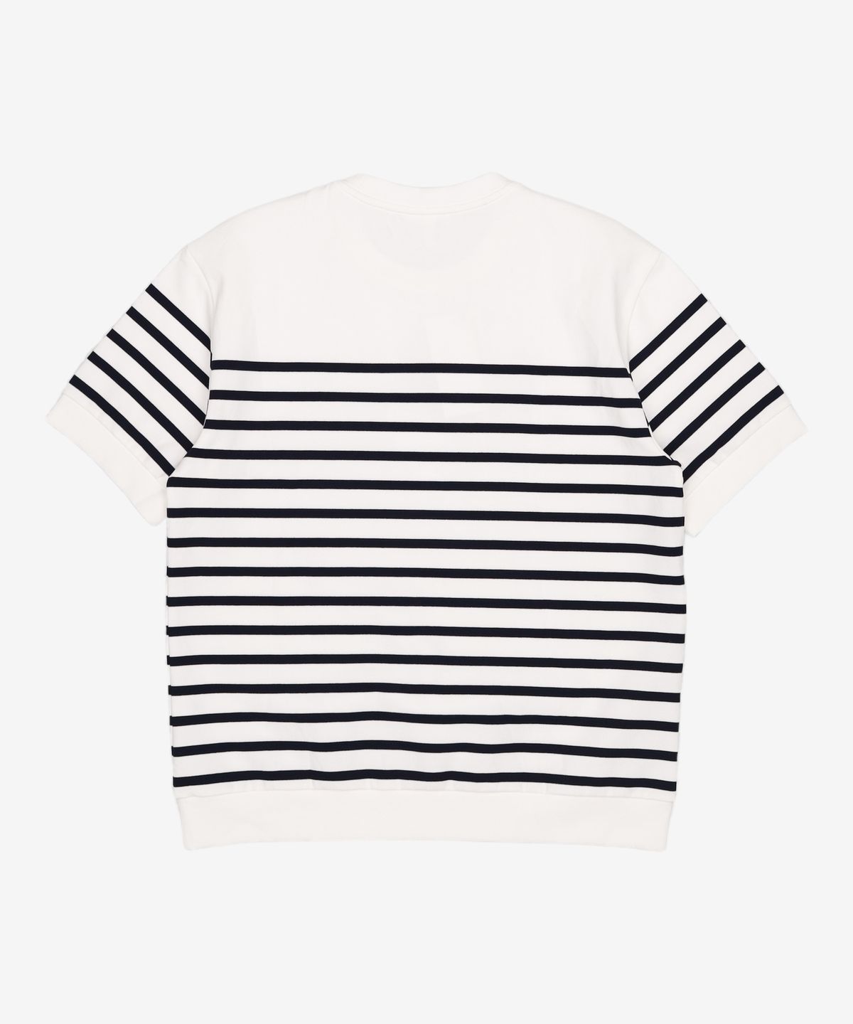 라코스테(LACOSTE) 남성 오버핏 밀라노 스트라이프 티셔츠 [화이트] L