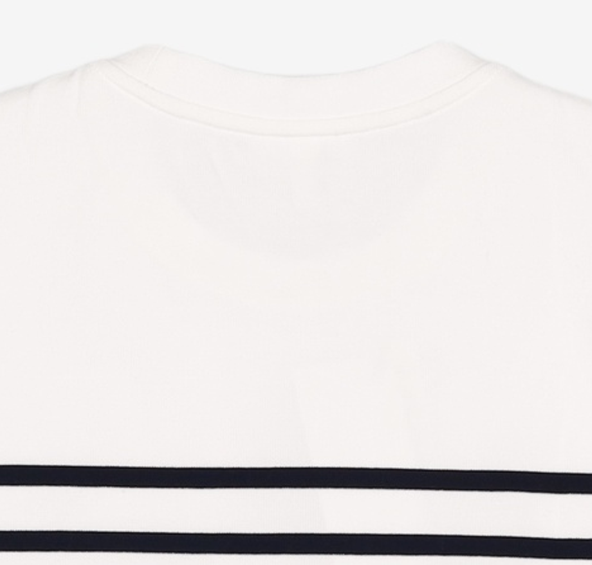 라코스테(LACOSTE) 남성 오버핏 밀라노 스트라이프 티셔츠 [화이트] L