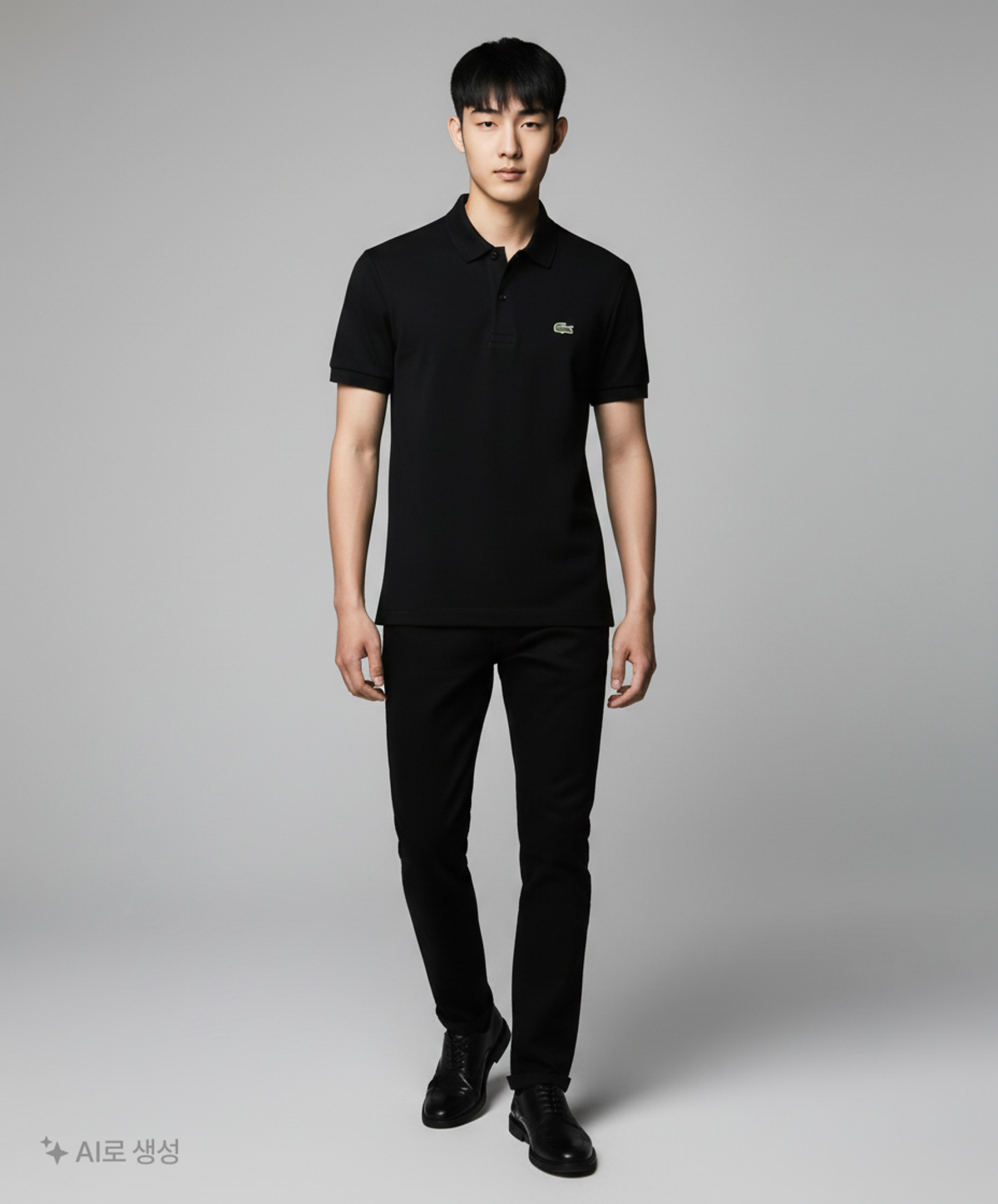 라코스테(LACOSTE) 남성 프렌치 레귤러핏 베이직 반팔 폴로 [블랙] 3