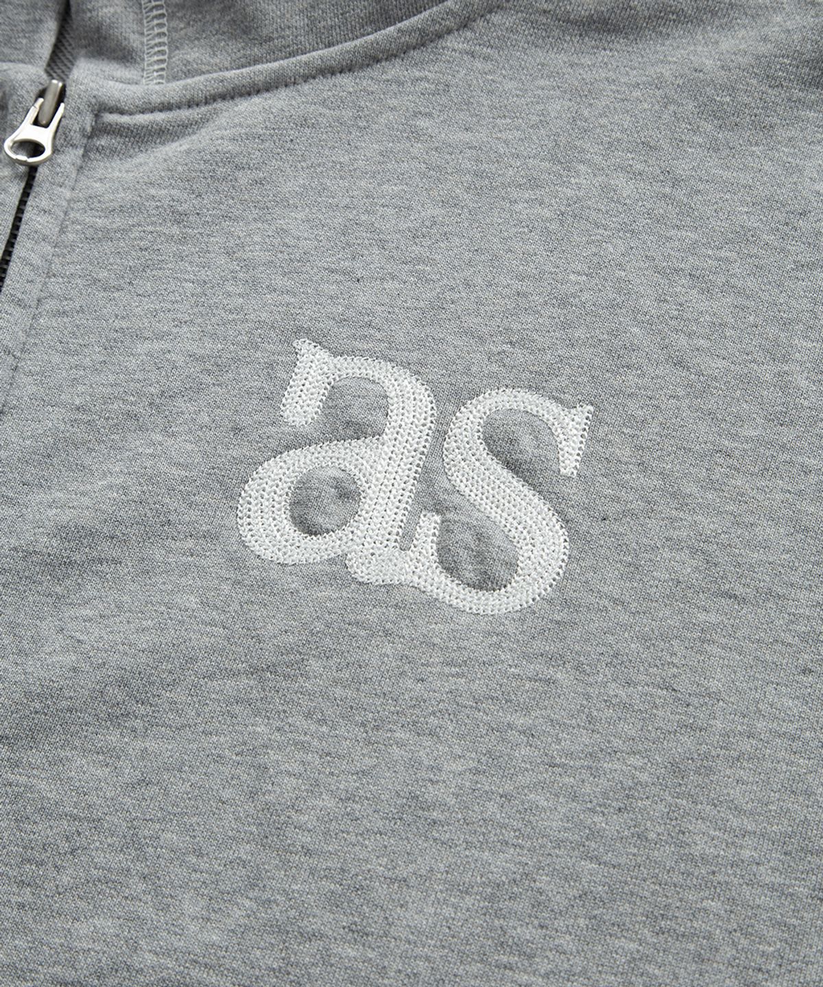 애즈온(ASON) MORROW TRAINING HOOD ZIP-UP / MELANGE GRAY