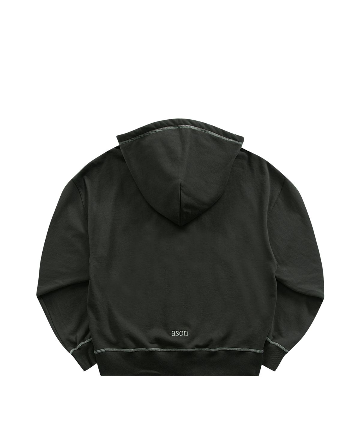 애즈온(ASON) MORROW TRAINING HOOD ZIP-UP / CHARCOAL