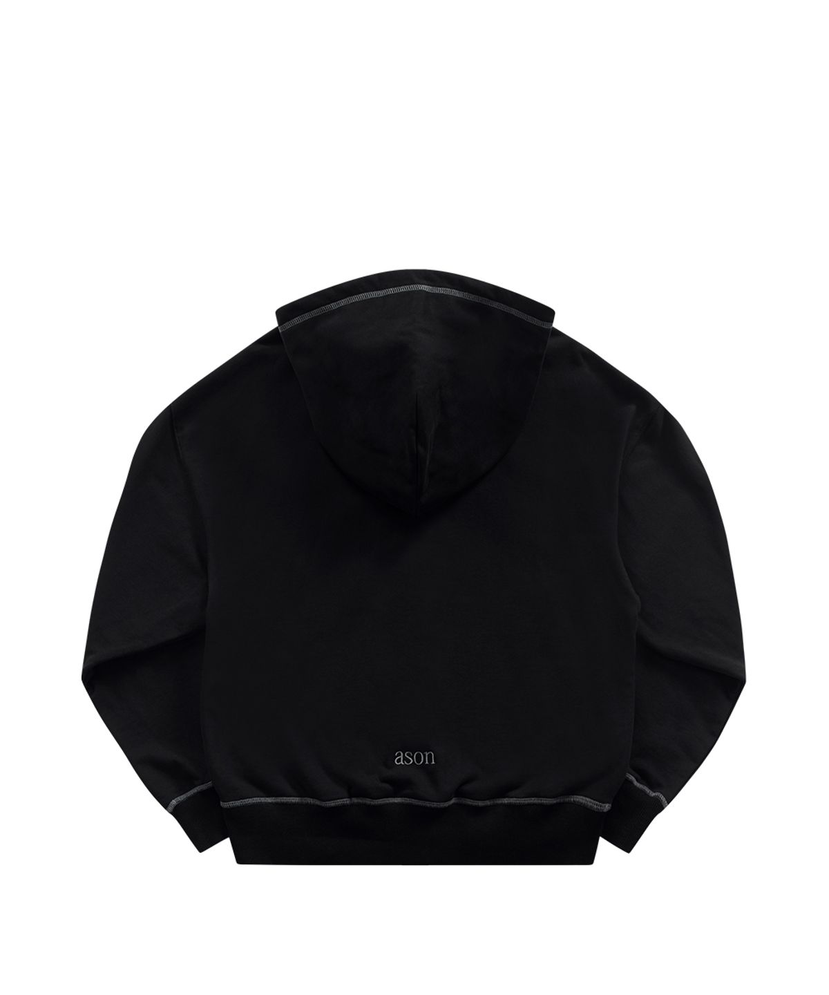 애즈온(ASON) MORROW TRAINING HOOD ZIP-UP / BLACK
