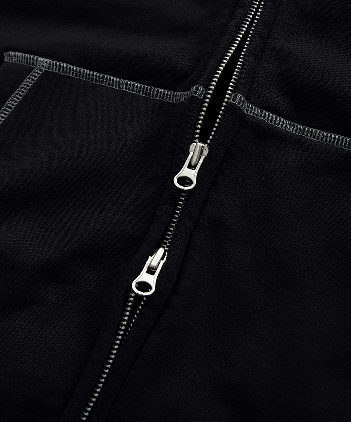 애즈온(ASON) MORROW TRAINING HOOD ZIP-UP / BLACK