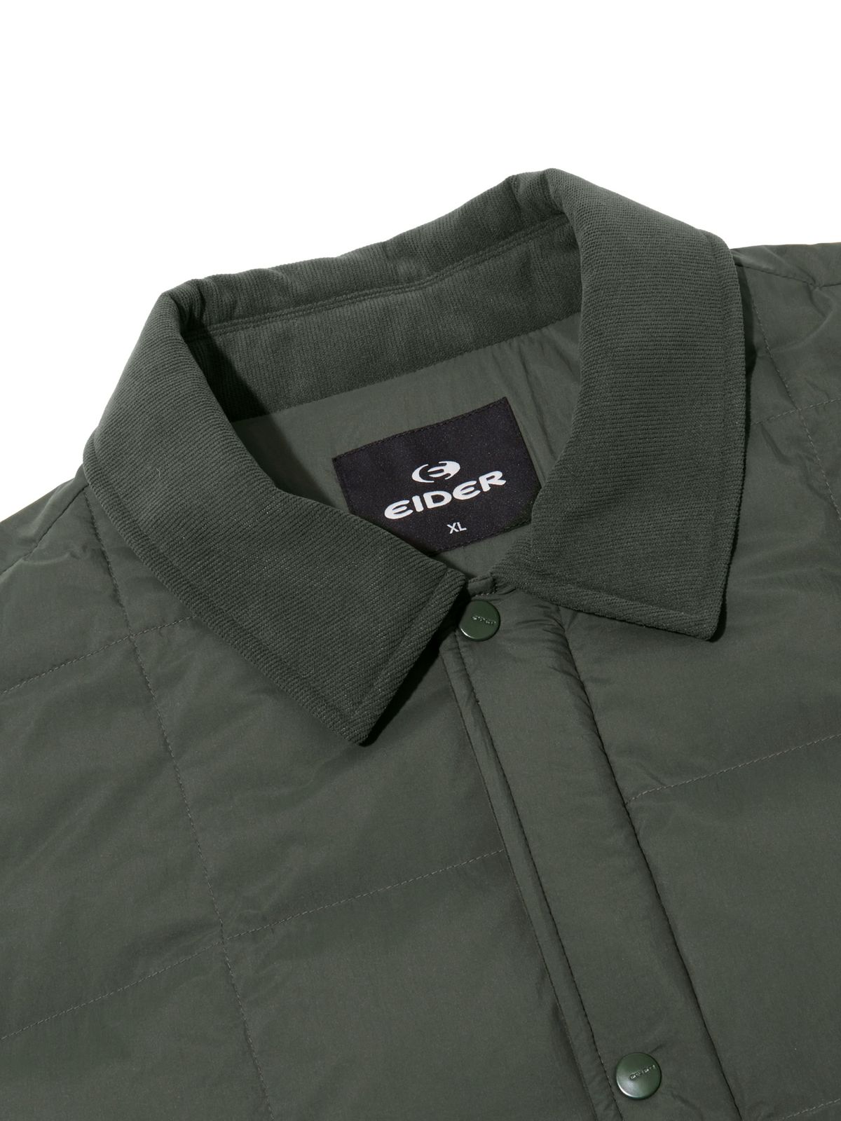 아이더(EIDER) THERMOLOCK (써모락) 남성 경량 블렌드 패딩 셔켓_Khaki
