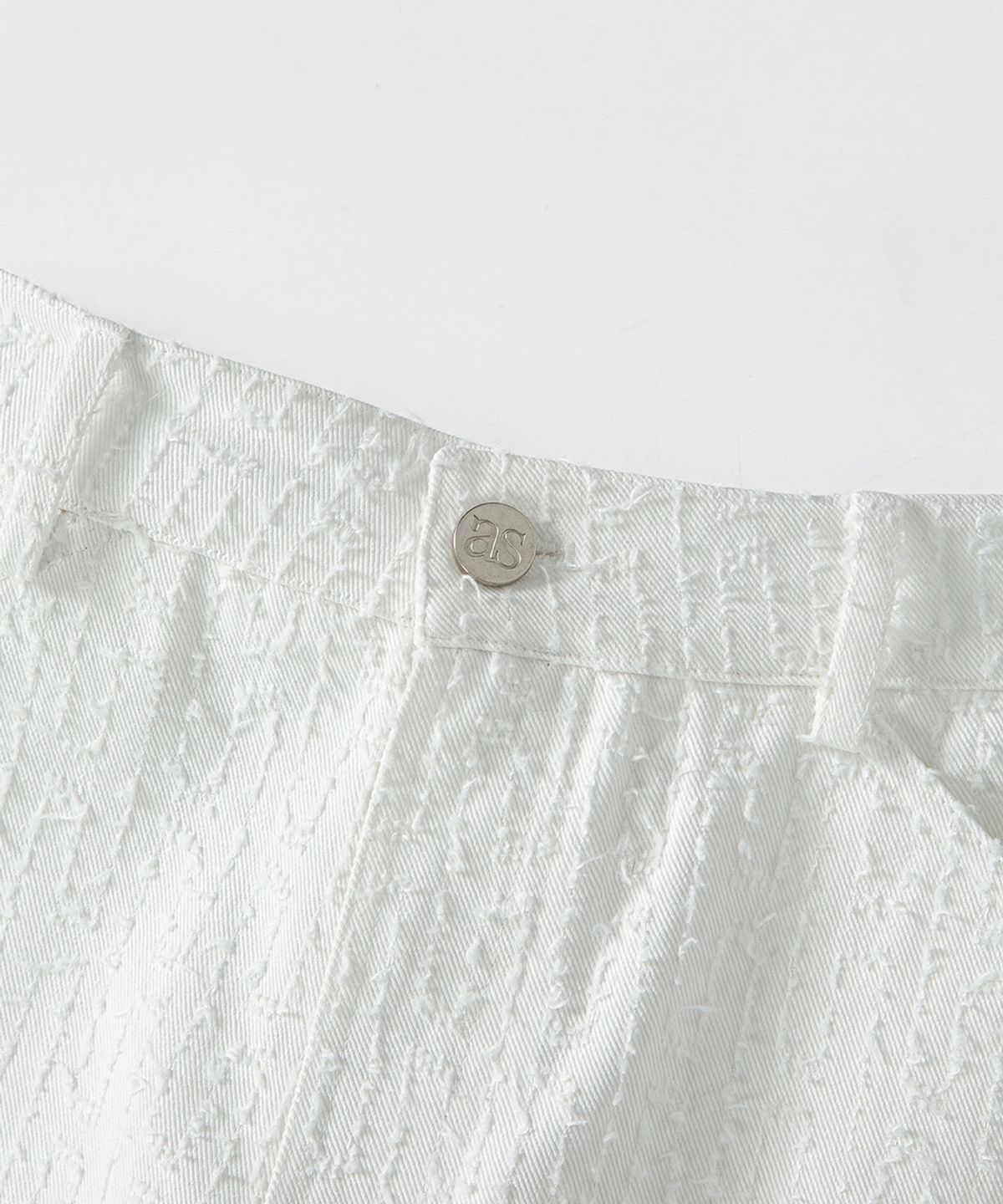 애즈온(ASON) CAEN TEXTURED WIDE PANTS / WHITE